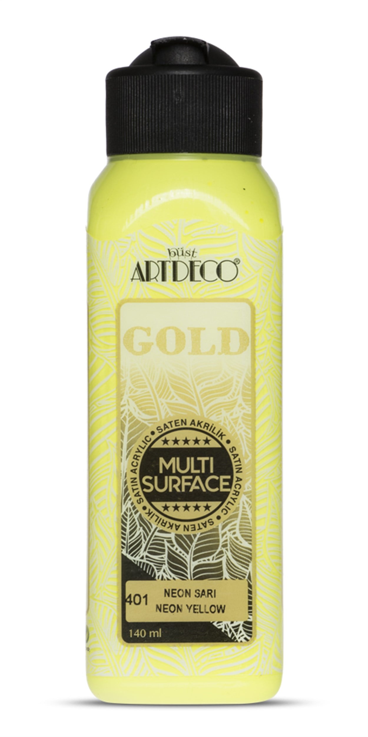 Artdeco Gold Neon Akrilik Boya 140ml N.Sarı 401