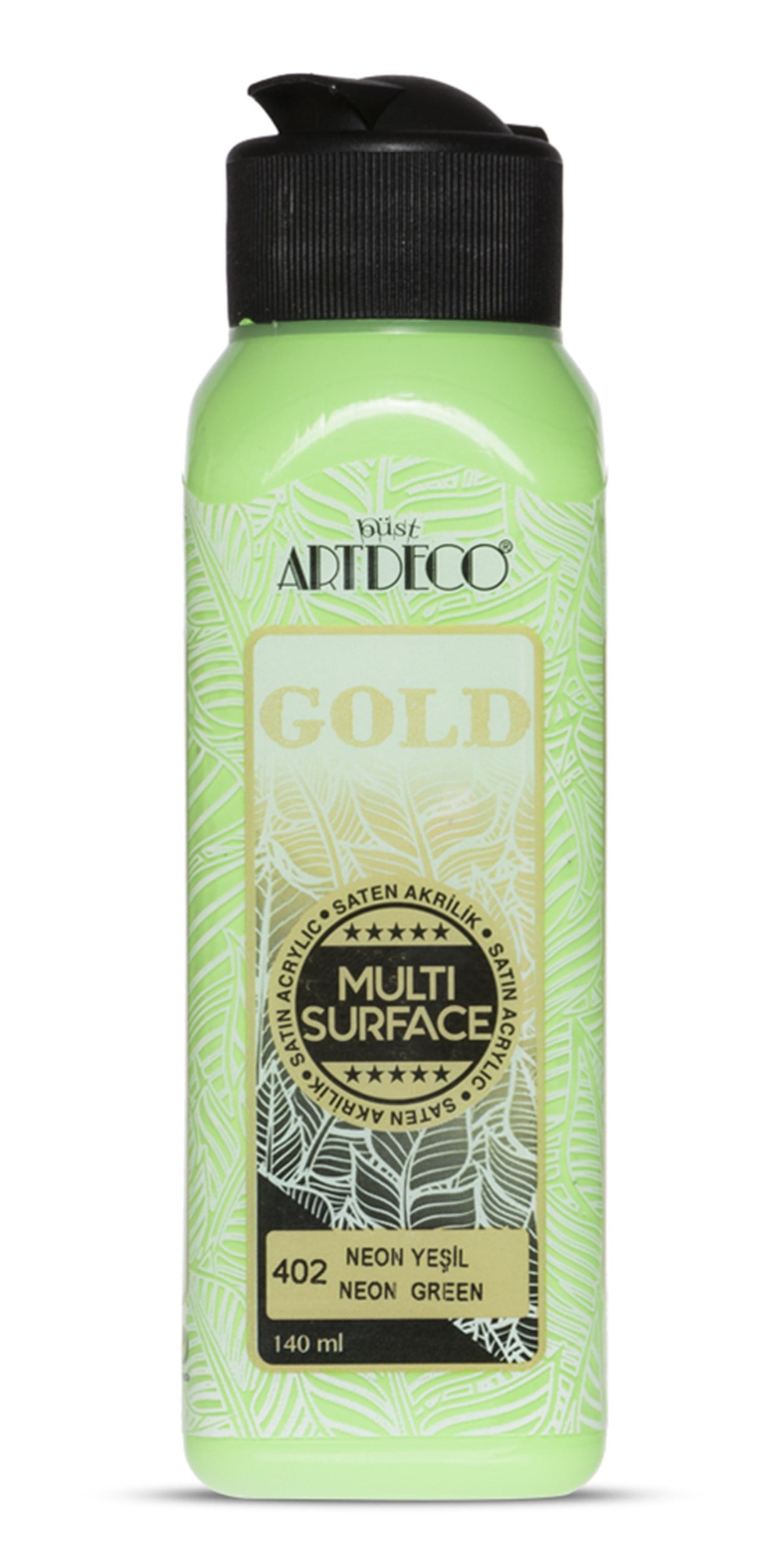 Artdeco Gold Neon Akrilik Boya 140ml N.Yeşil 402