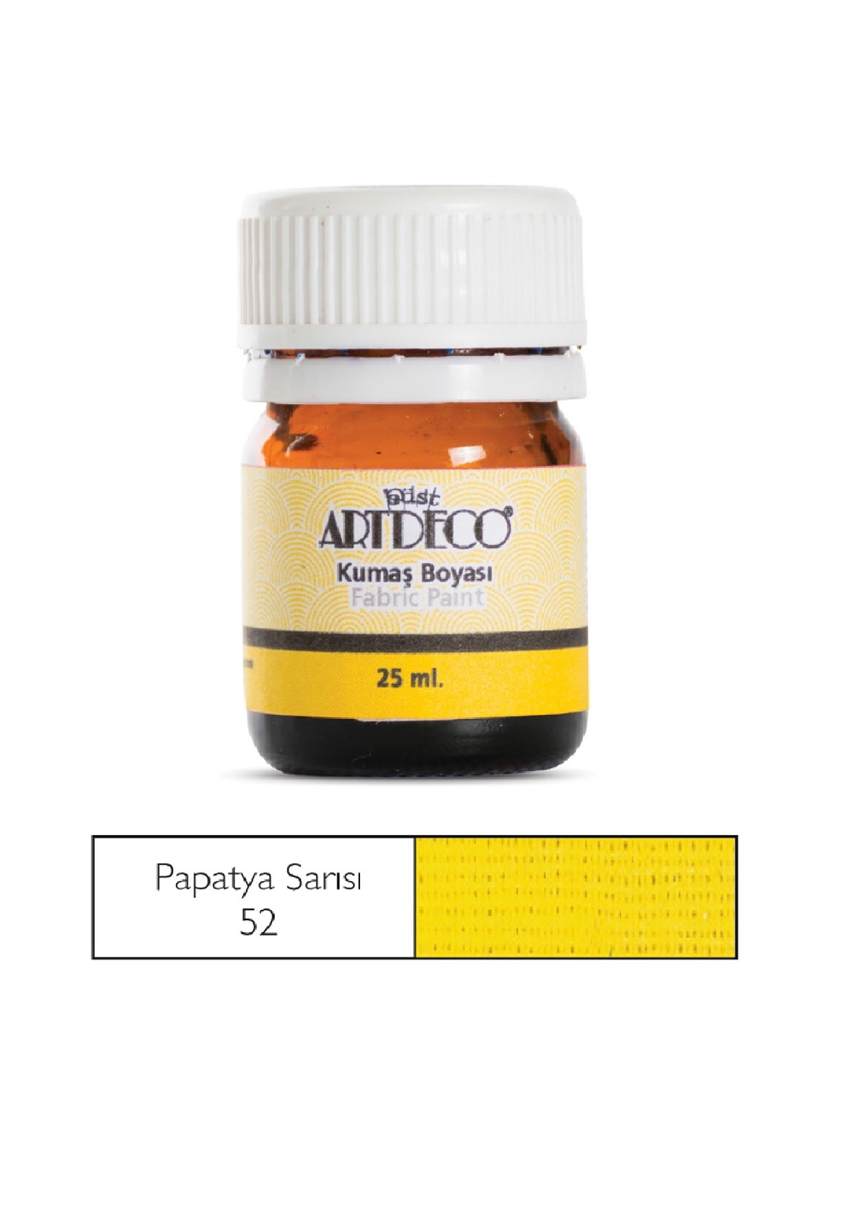 Artdeco Kumaş Boyası 25ml Papatya Sarısı 52