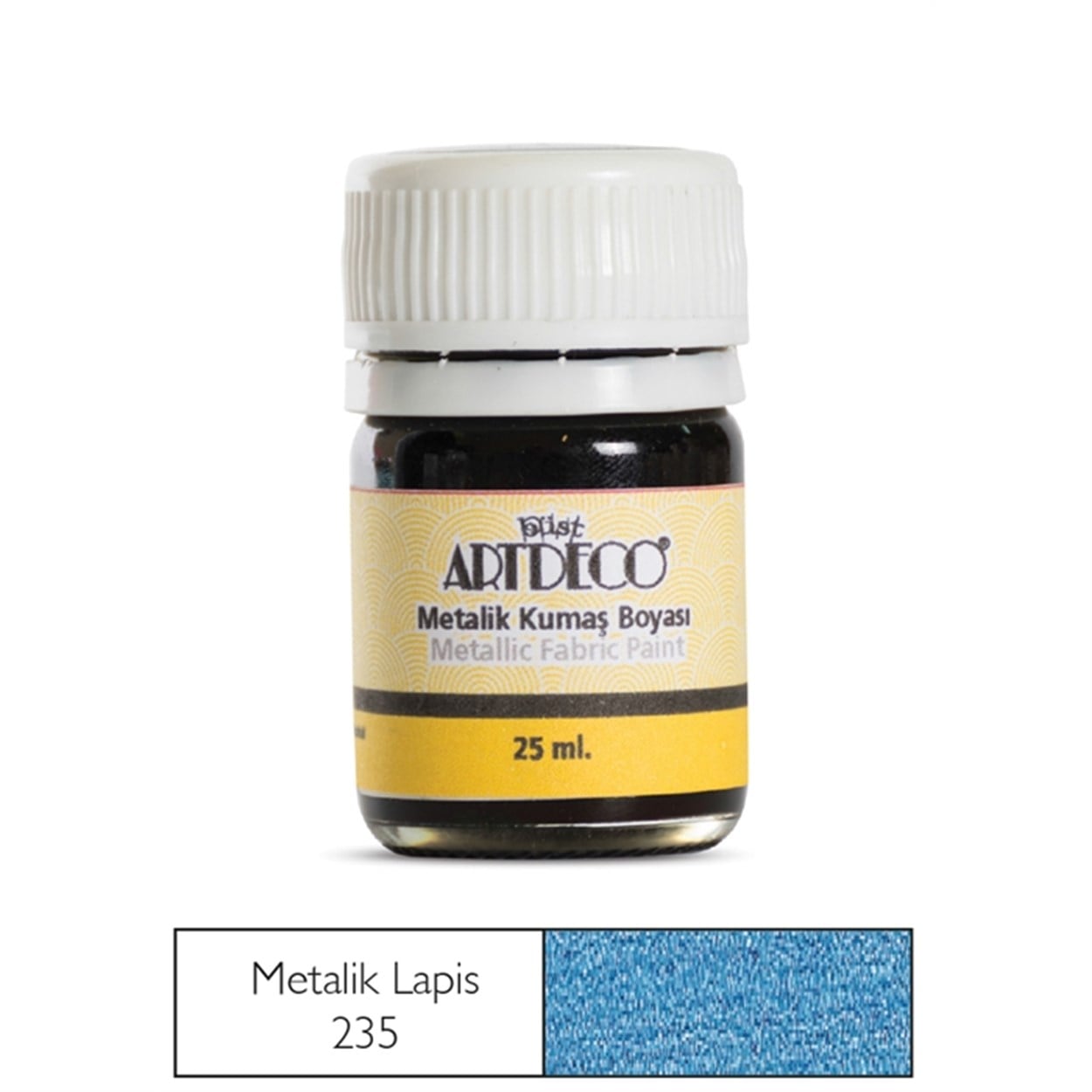 Artdeco Metalik Kumaş Boyası 25ml Lapis 235