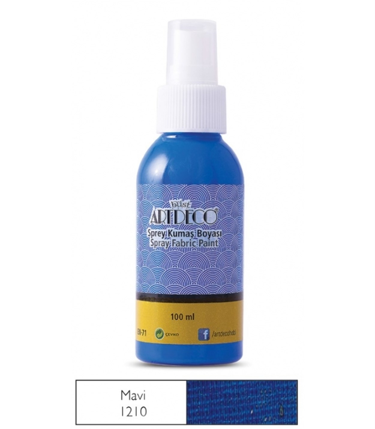 Artdeco Sprey Kumaş Boyası 100ml Mavi 1210