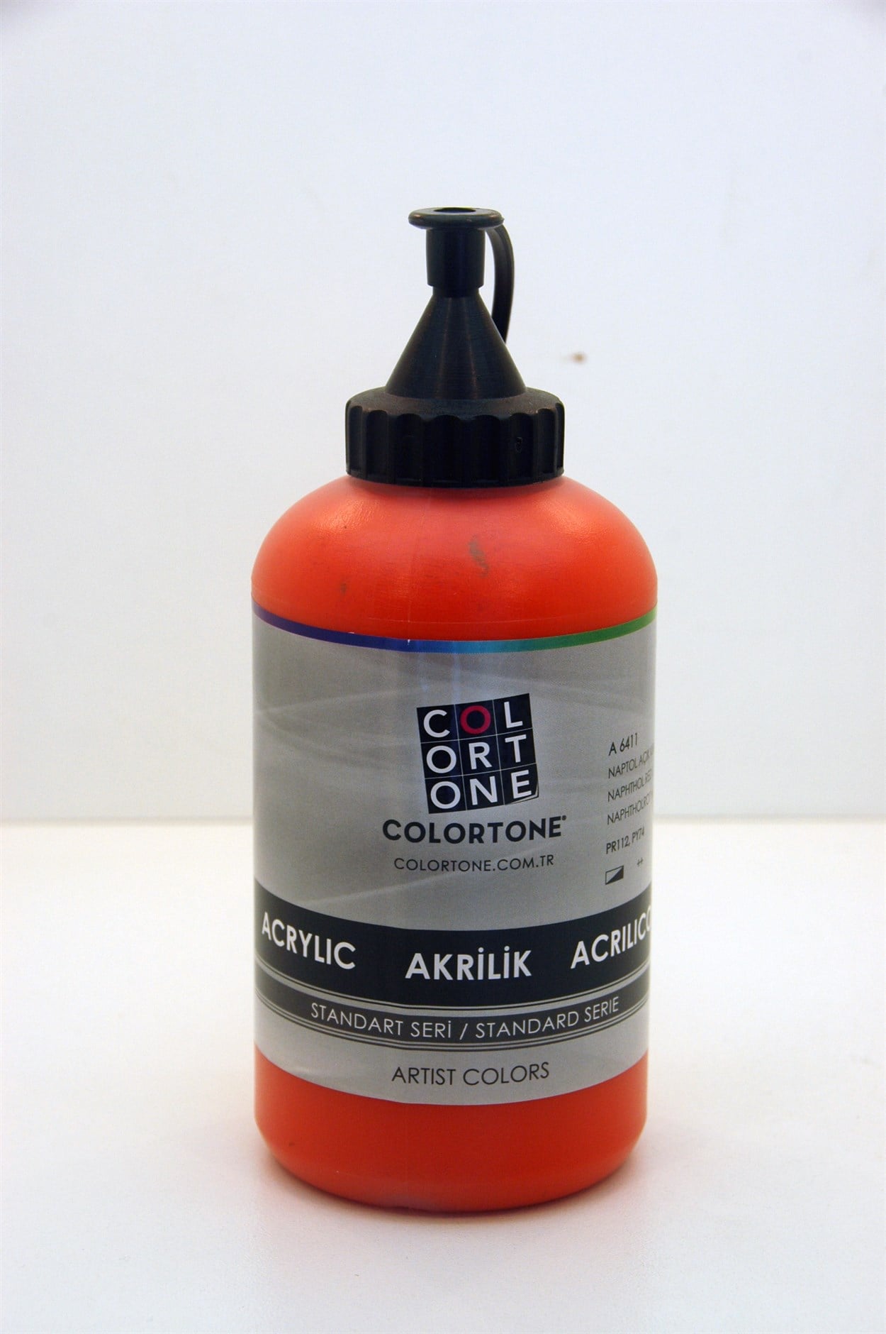 COLORTONE AKRİLİK BOYA 650 ML 6411 NAPTOL AÇIK KIRMIZI