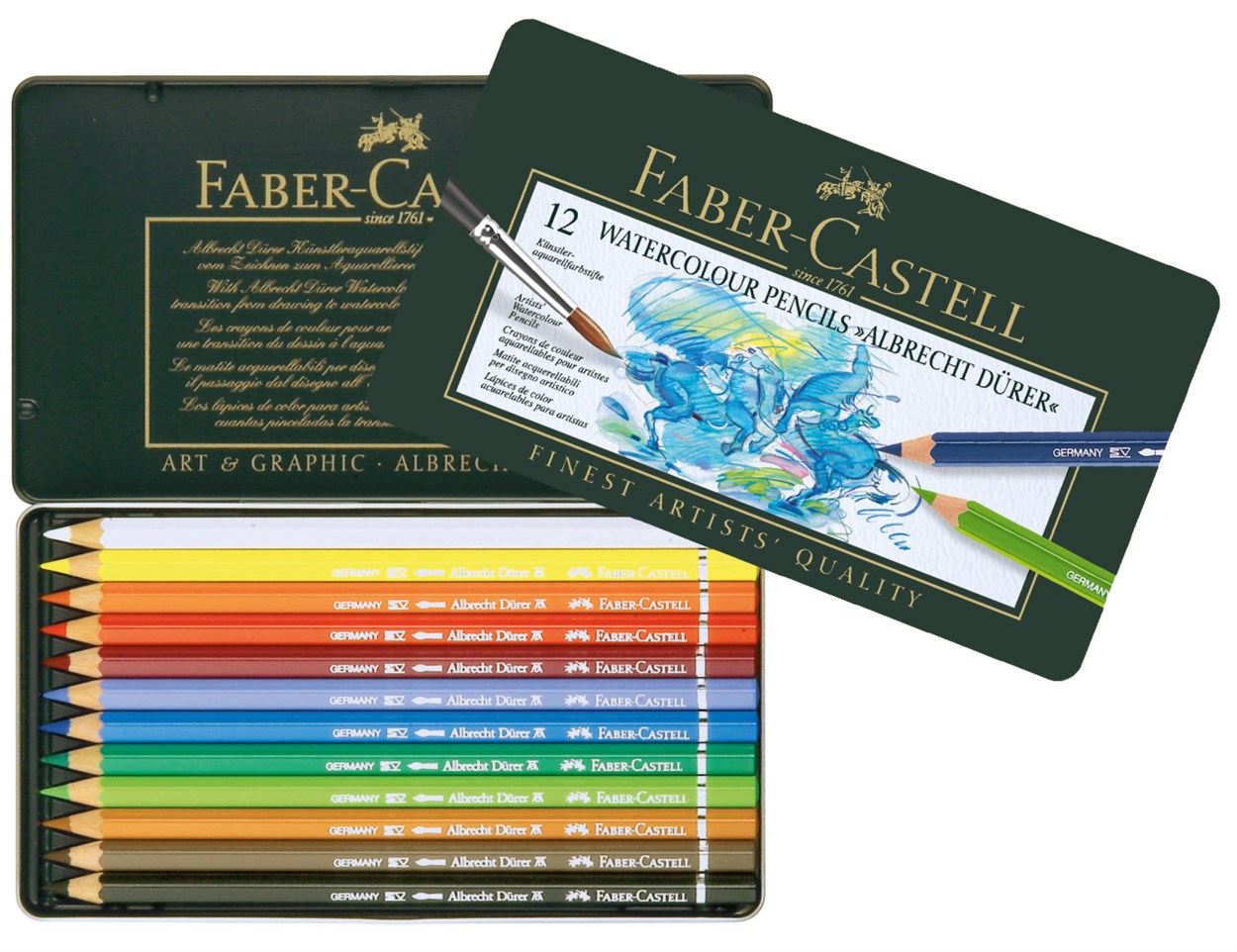 FABER CASTELL ALBRECHT DÜRER KURU-SULU BOYA 12 RENK