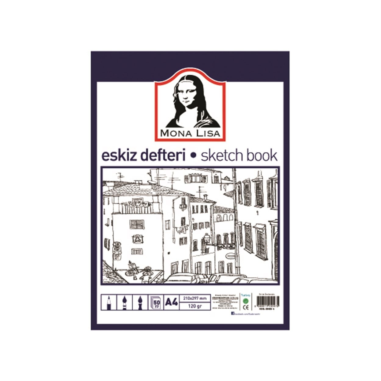 MONA LISA ESKİZ DEFTERİ A4 120 GR. 50 YAPRAK