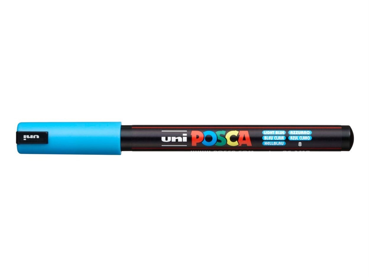 Uni POSCA 0.7 Su Bazlı Poster Markörü A.Mavi