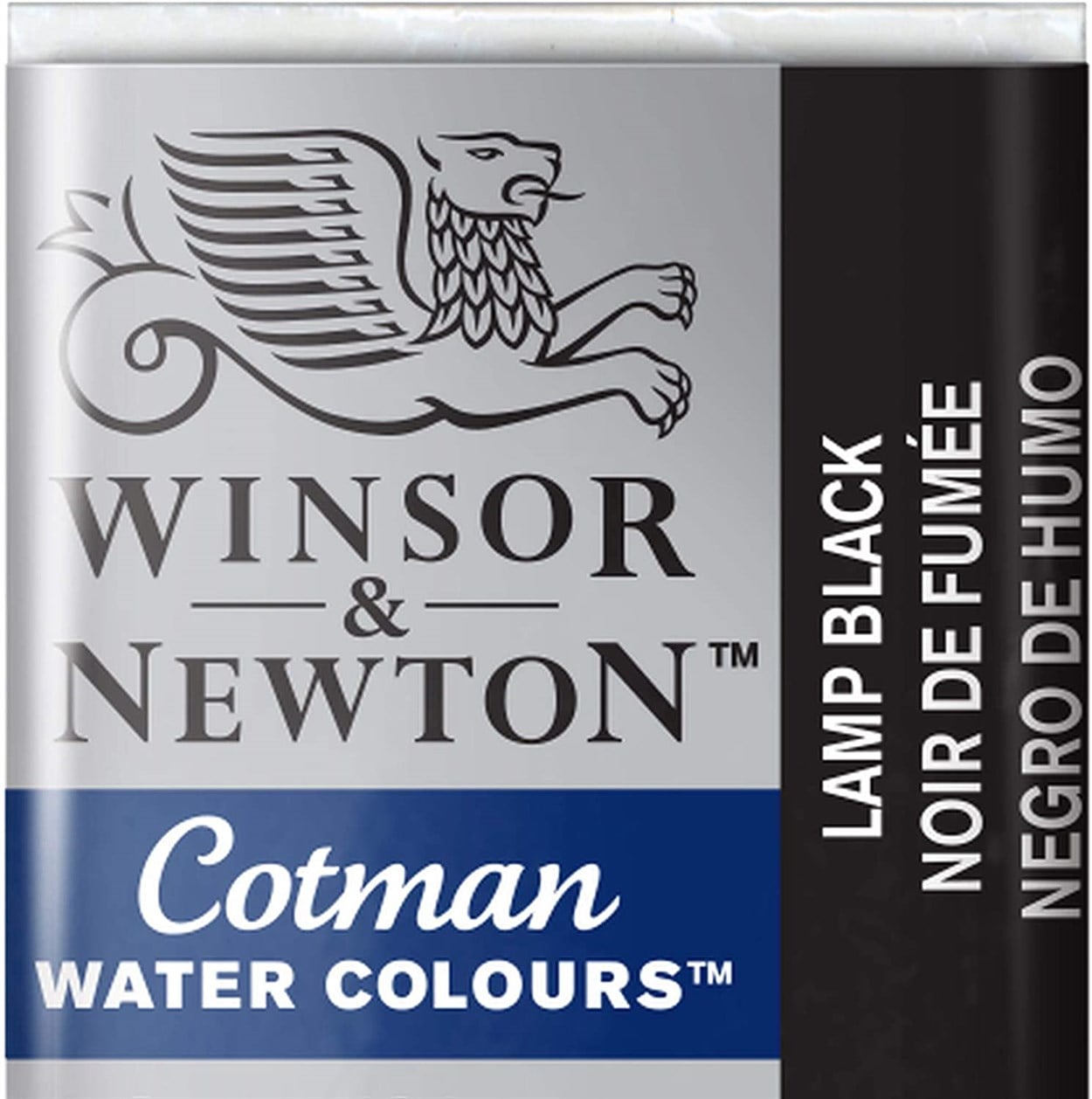 Winsor&Newton Cotman Sulu Boya Yarım Tablet Lamp Black 337