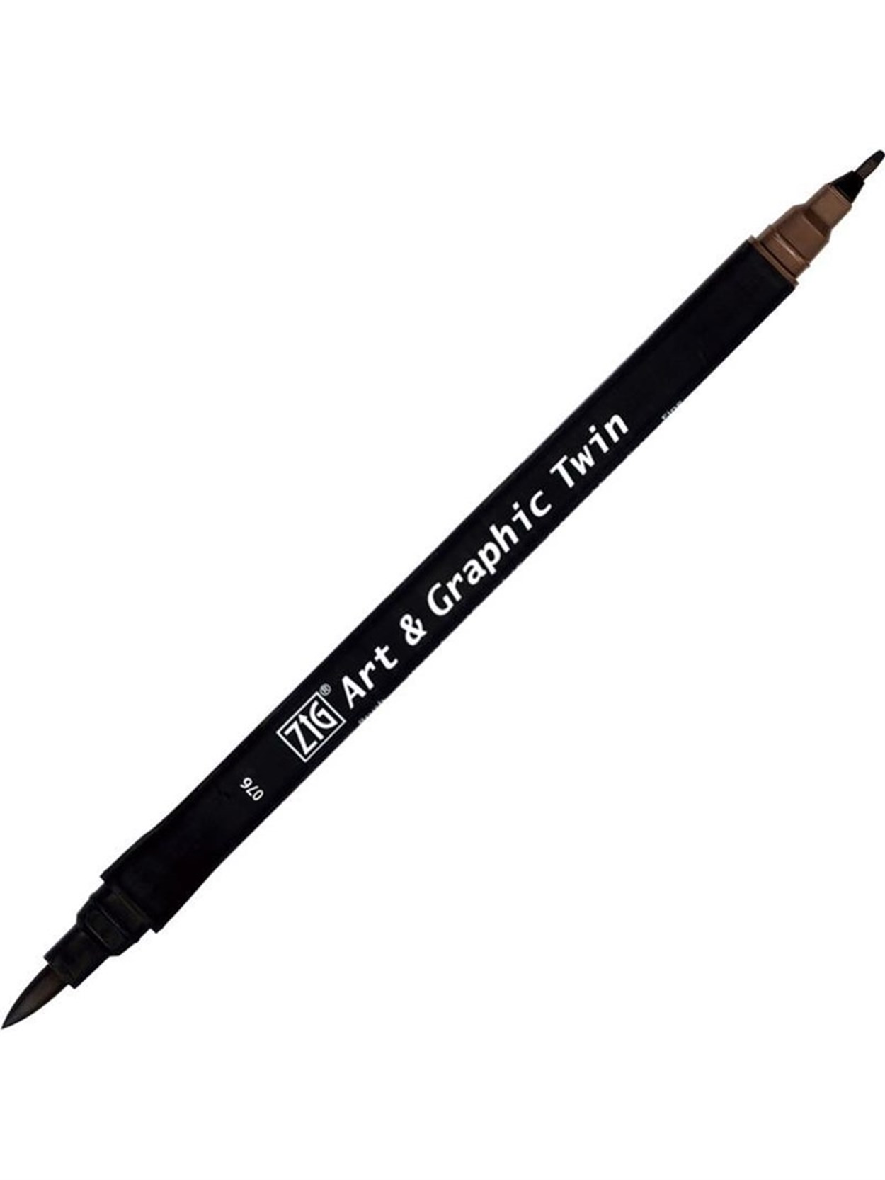 ZIG ART&GRAPHIC TWIN ÇİFT UÇLU ÇİZİM KALEMİ TUT-80 76 DARK BROWN