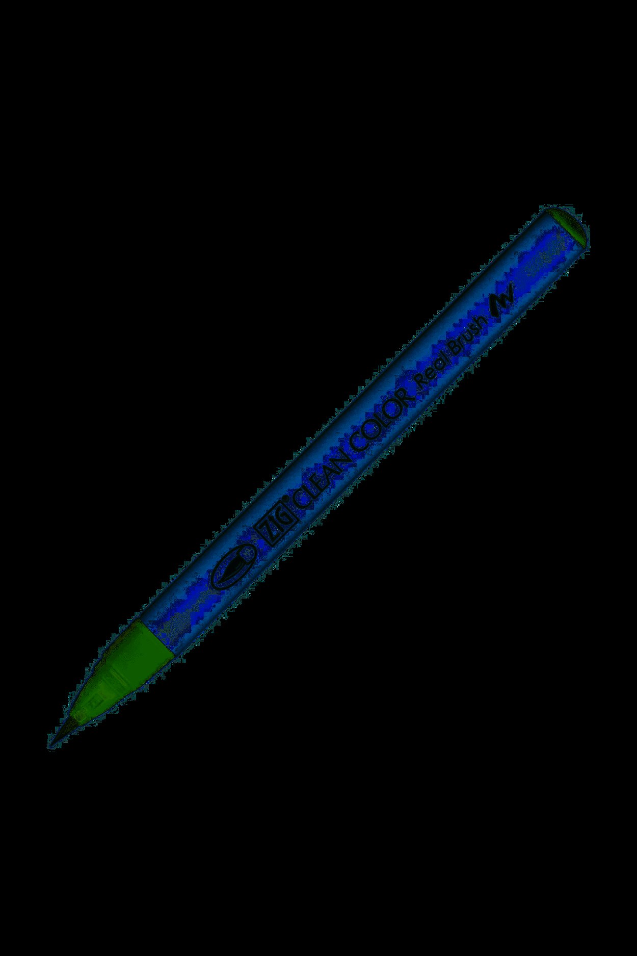 ZIG CLEAN COLOR REAL BRUSH FIRÇA UÇLU KALEM RB-6000AT 044 D.GREEN