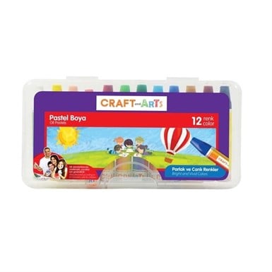 CRAFT AND ARTS YAĞLI PASTEL 12 RENK