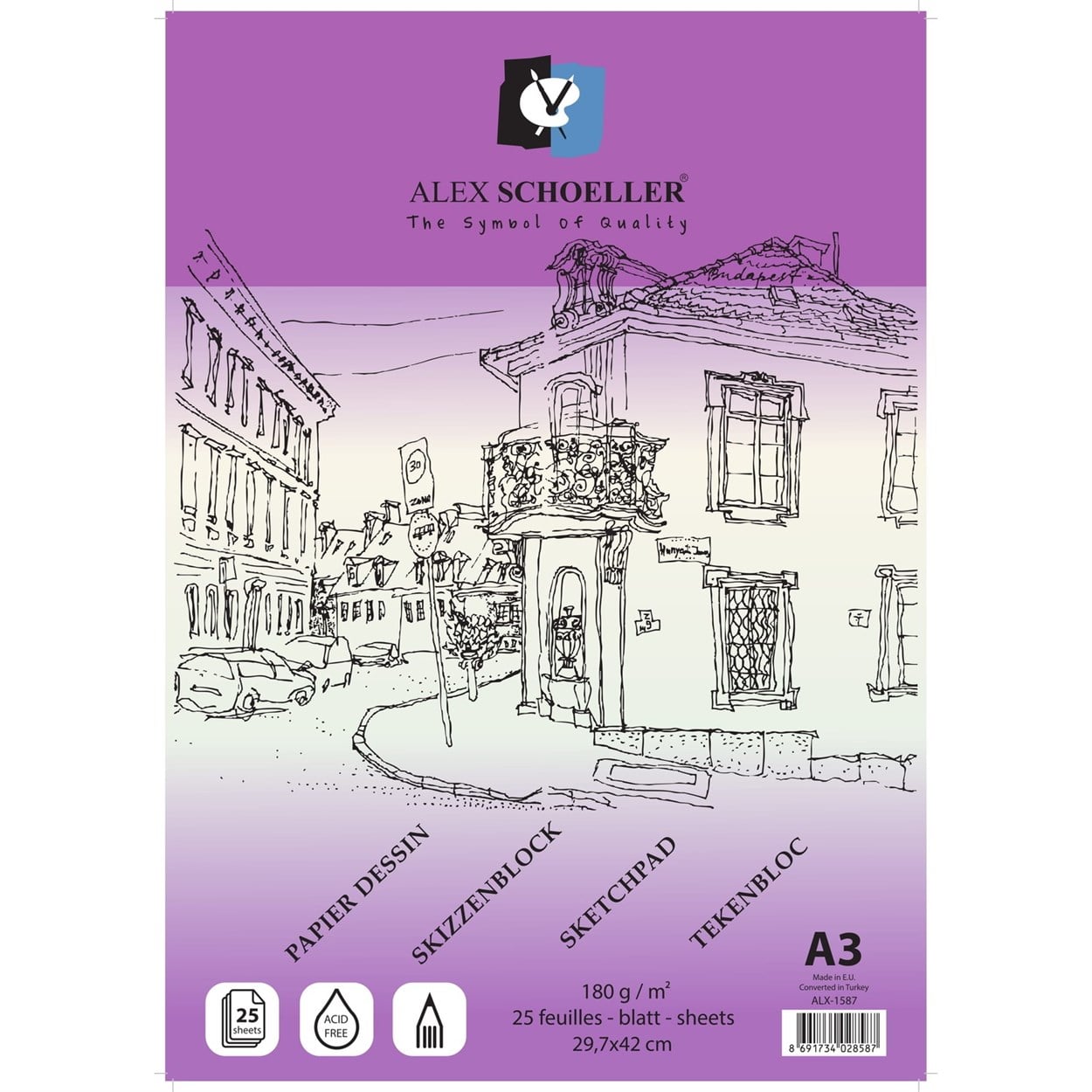 ALEX SCHOELLER ESKİZ BLOK A3 180 GR 25 YAPRAK