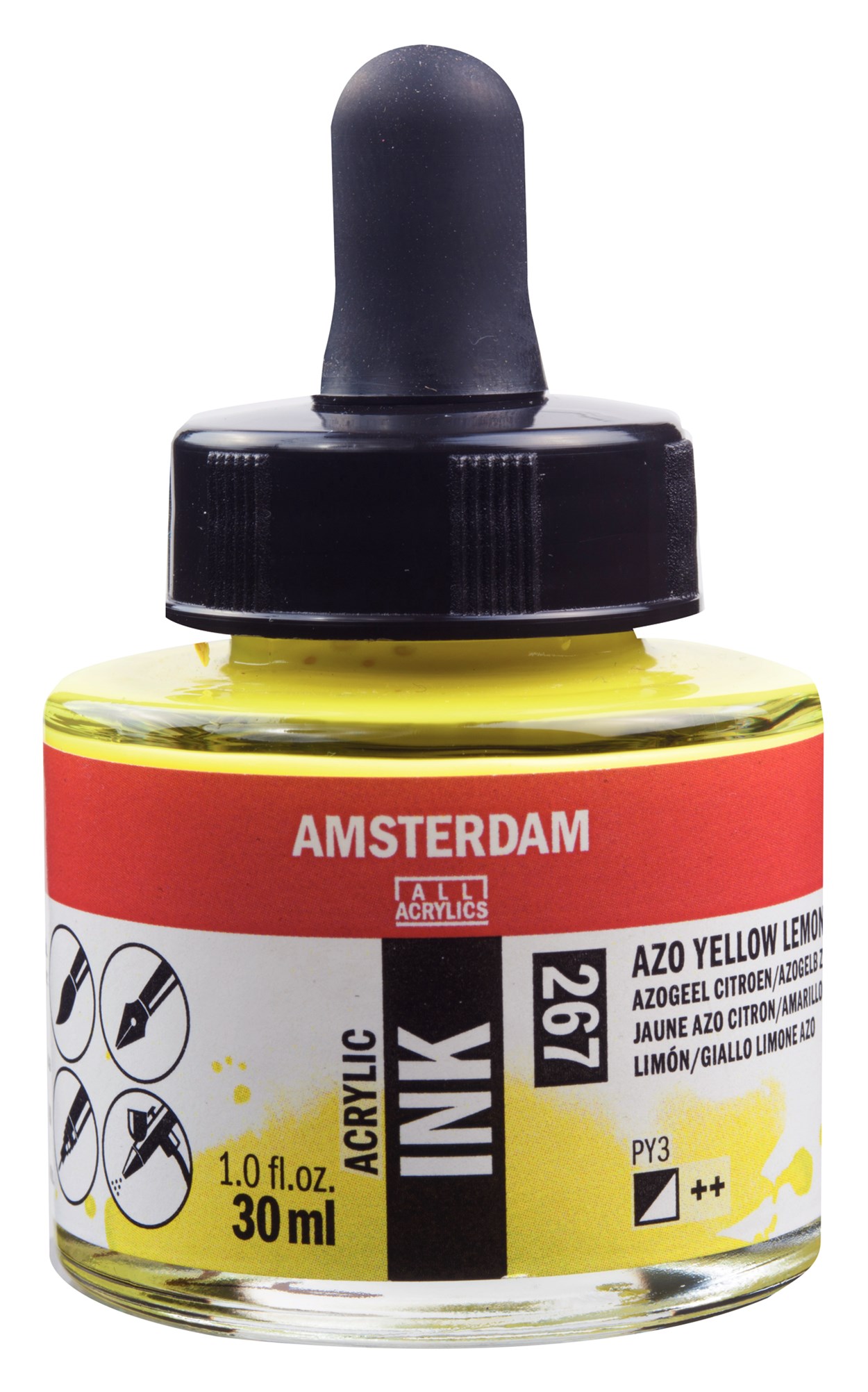 AMSTERDAM AKRİLİK MÜREKKEBİ 30ML AZO YLW LEMON