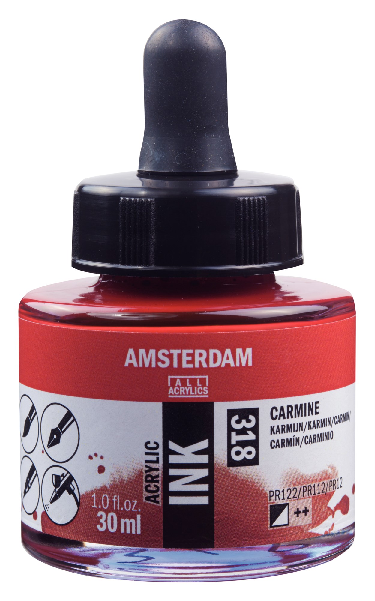 AMSTERDAM AKRİLİK MÜREKKEBİ 30ML CARMINE