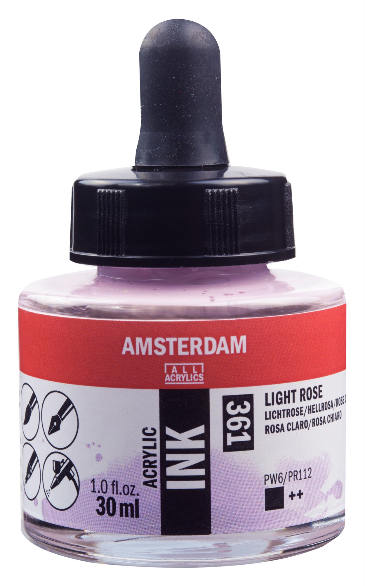 AMSTERDAM AKRİLİK MÜREKKEBİ 30ML LIGHT ROSE