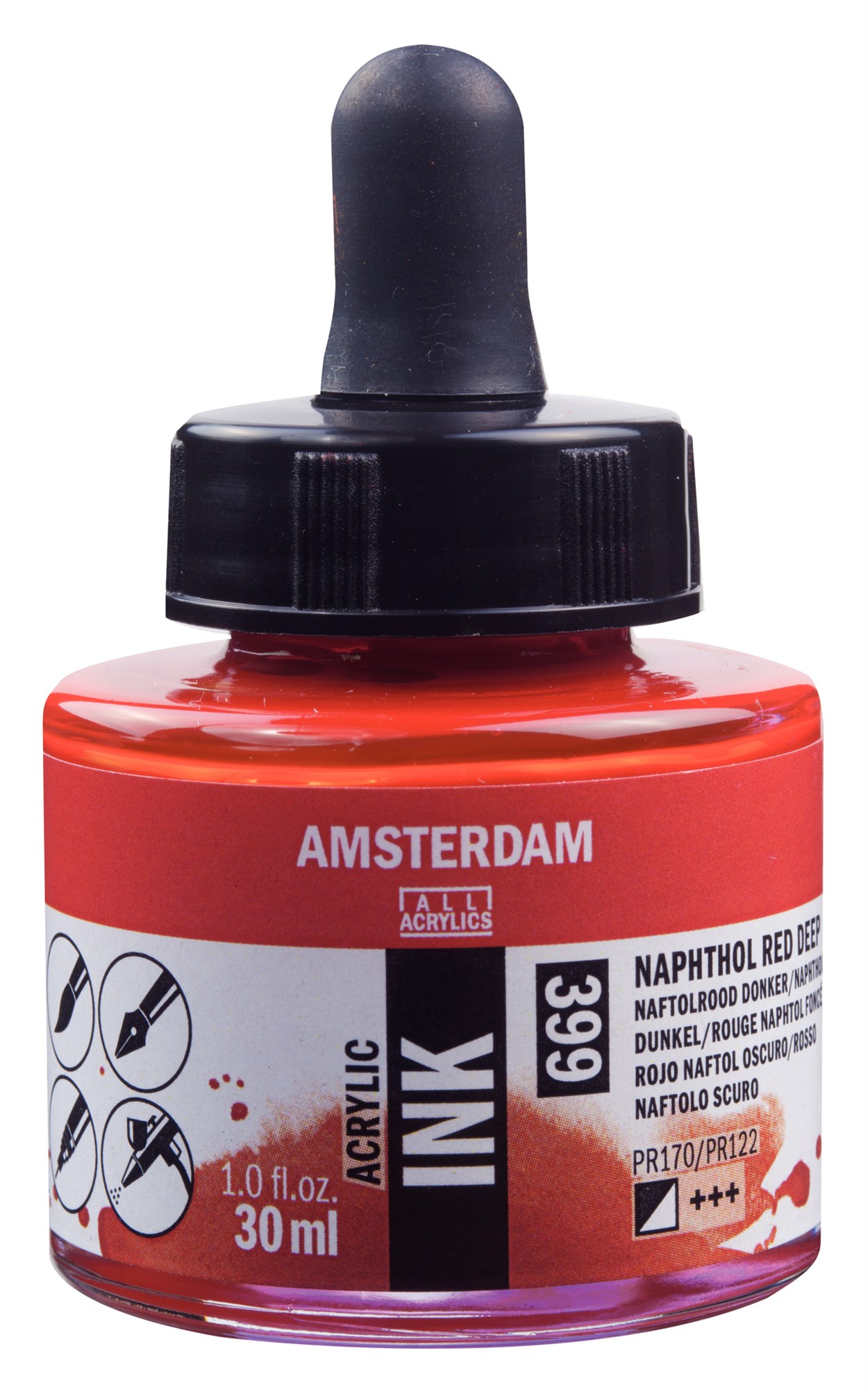 AMSTERDAM AKRİLİK MÜREKKEBİ 30ML NAPH.RED DP