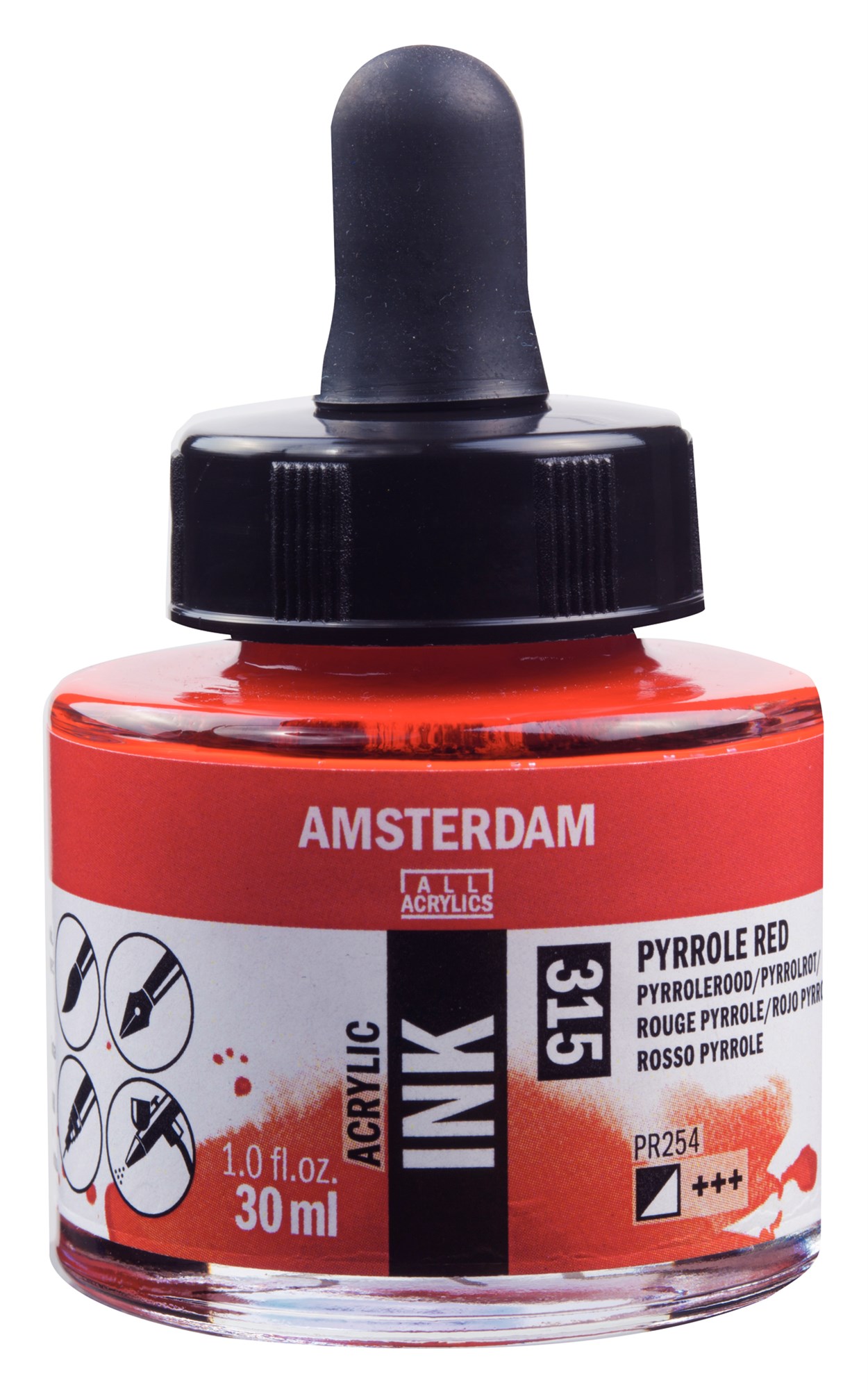 AMSTERDAM AKRİLİK MÜREKKEBİ 30ML PYRROLE RED