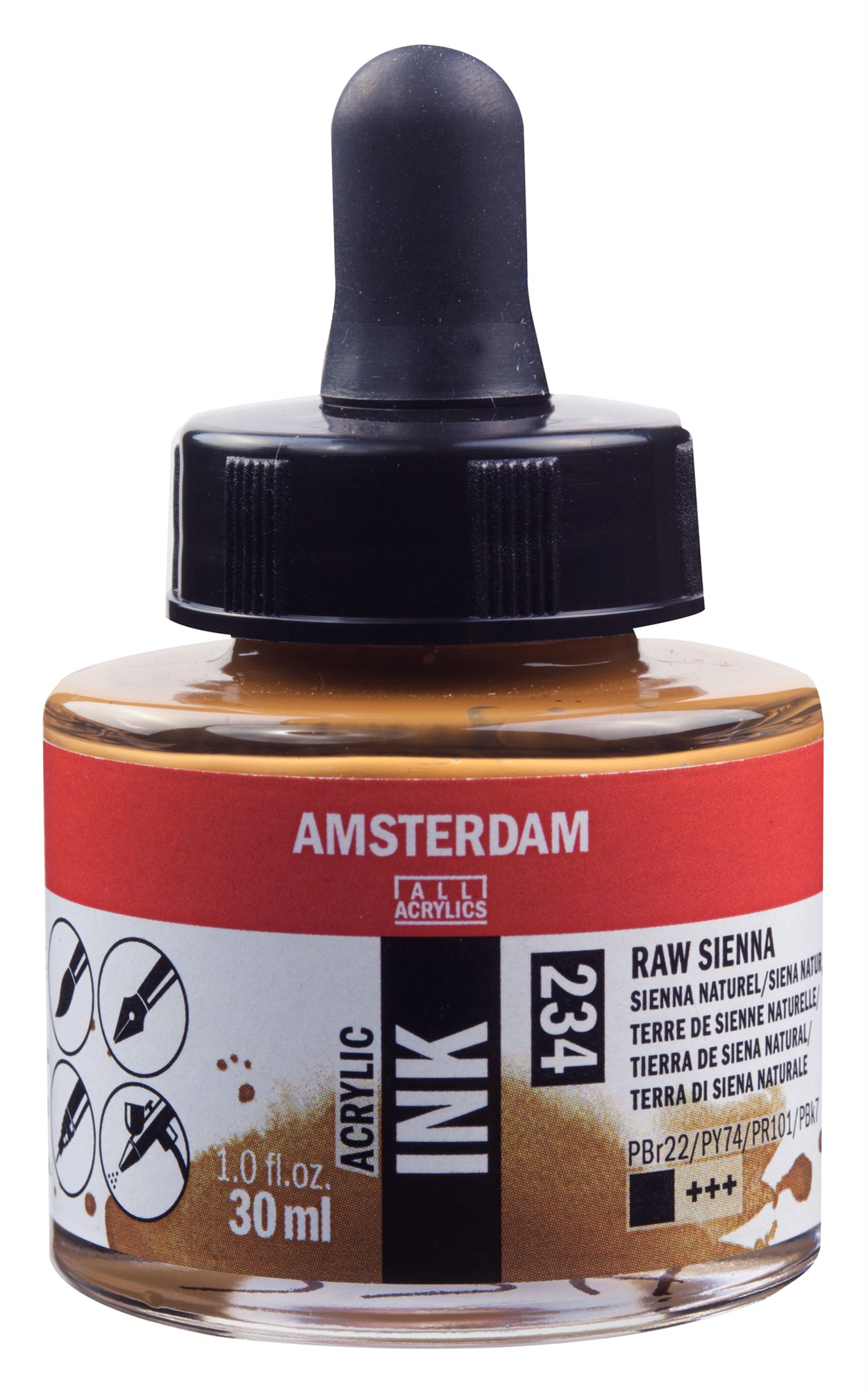 AMSTERDAM AKRİLİK MÜREKKEBİ 30ML RAW SIENNA