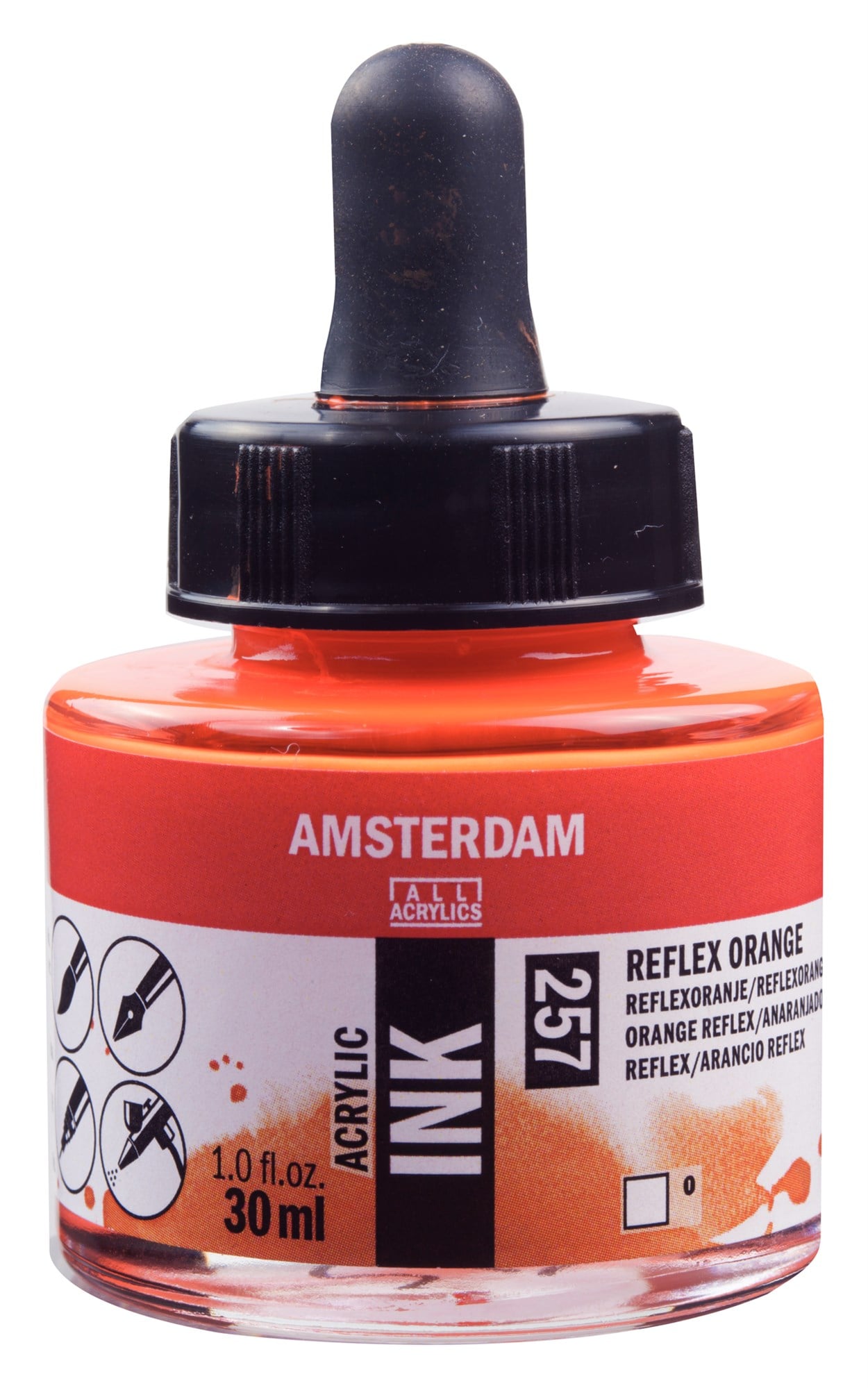 AMSTERDAM AKRİLİK MÜREKKEBİ 30ML REFLEX ORANGE