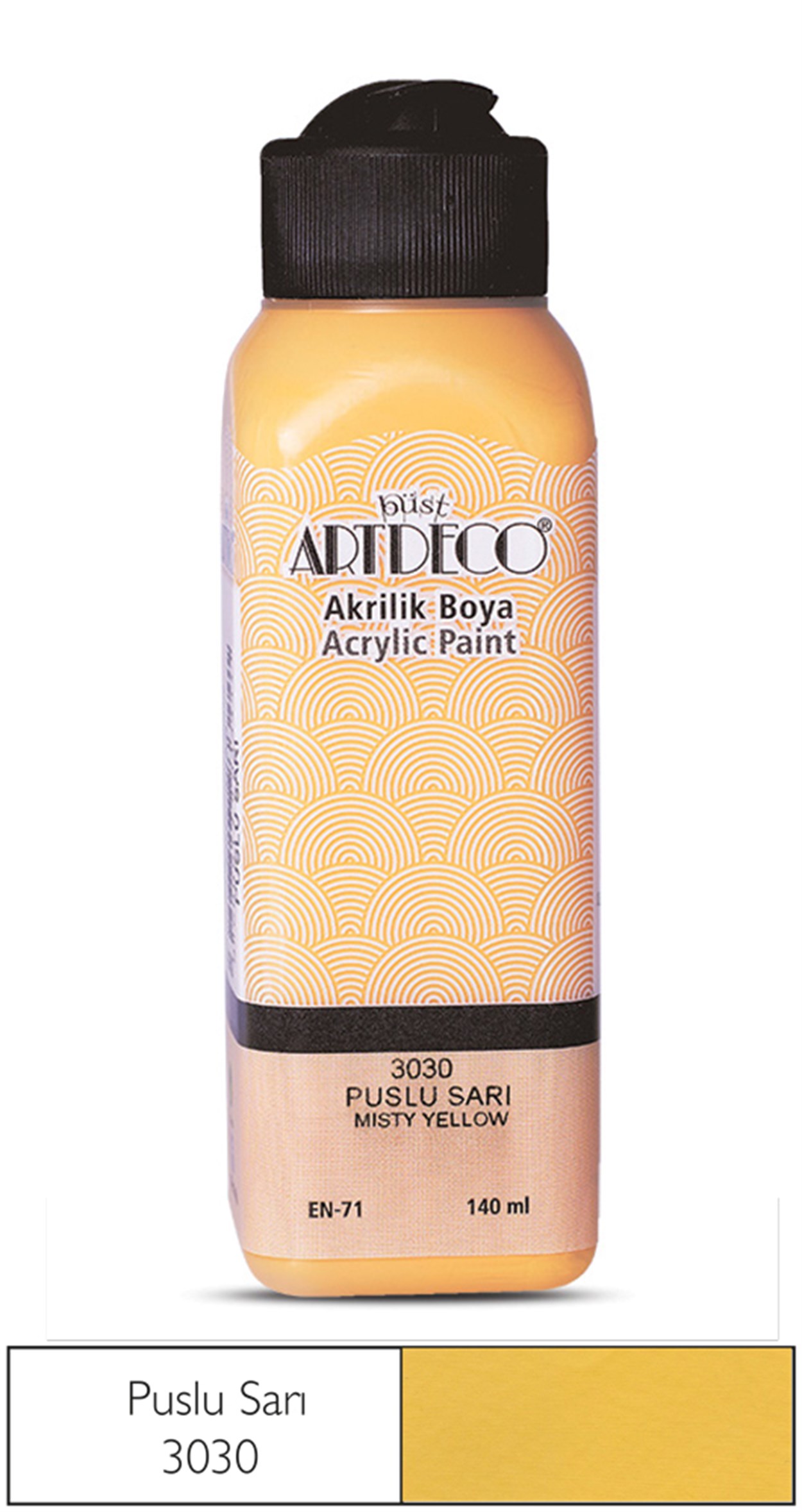 Artdeco Akrilik Boya 140ml Puslu Sarı 3030