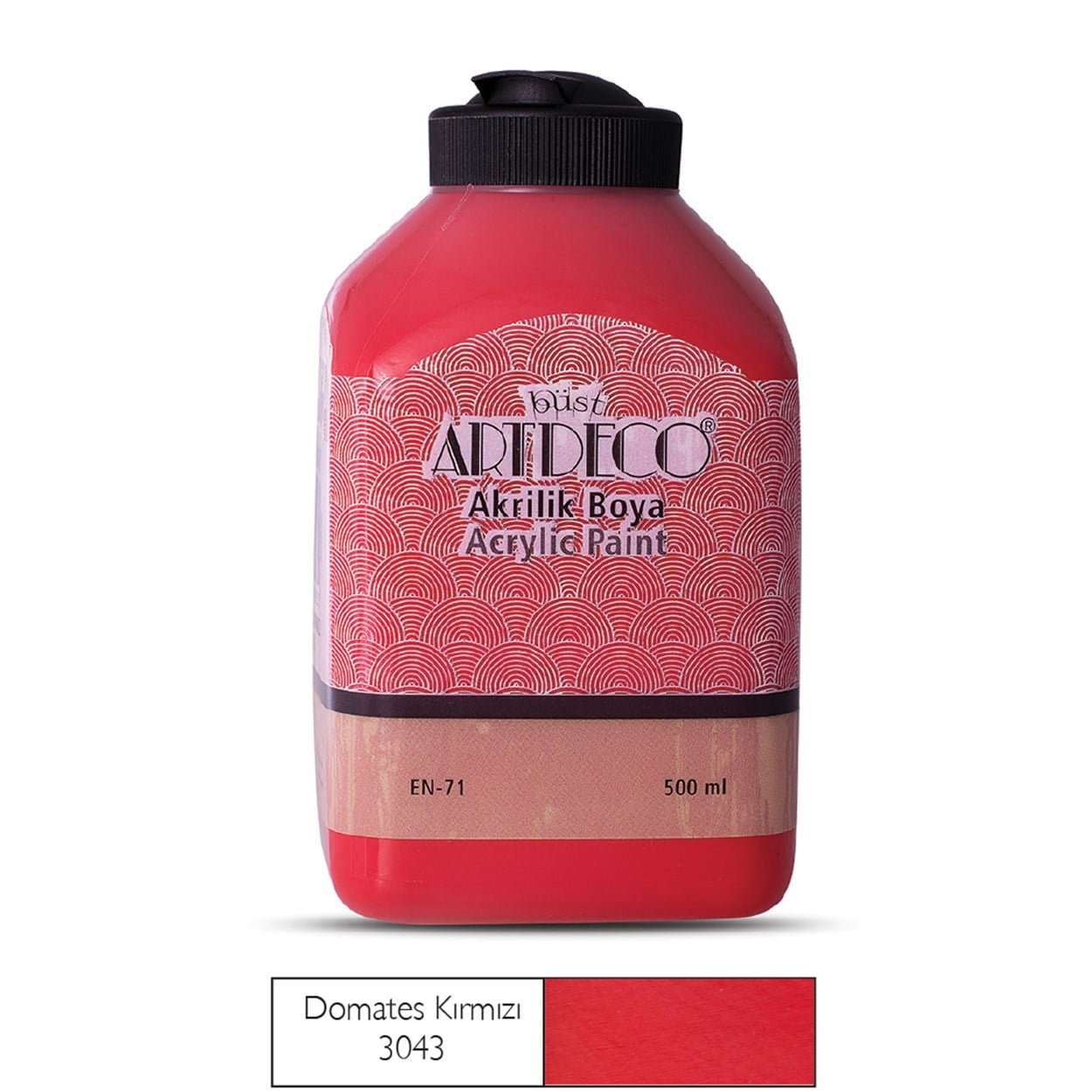 Artdeco Akrilik Boya 500ml Domates Kırmızı 3043
