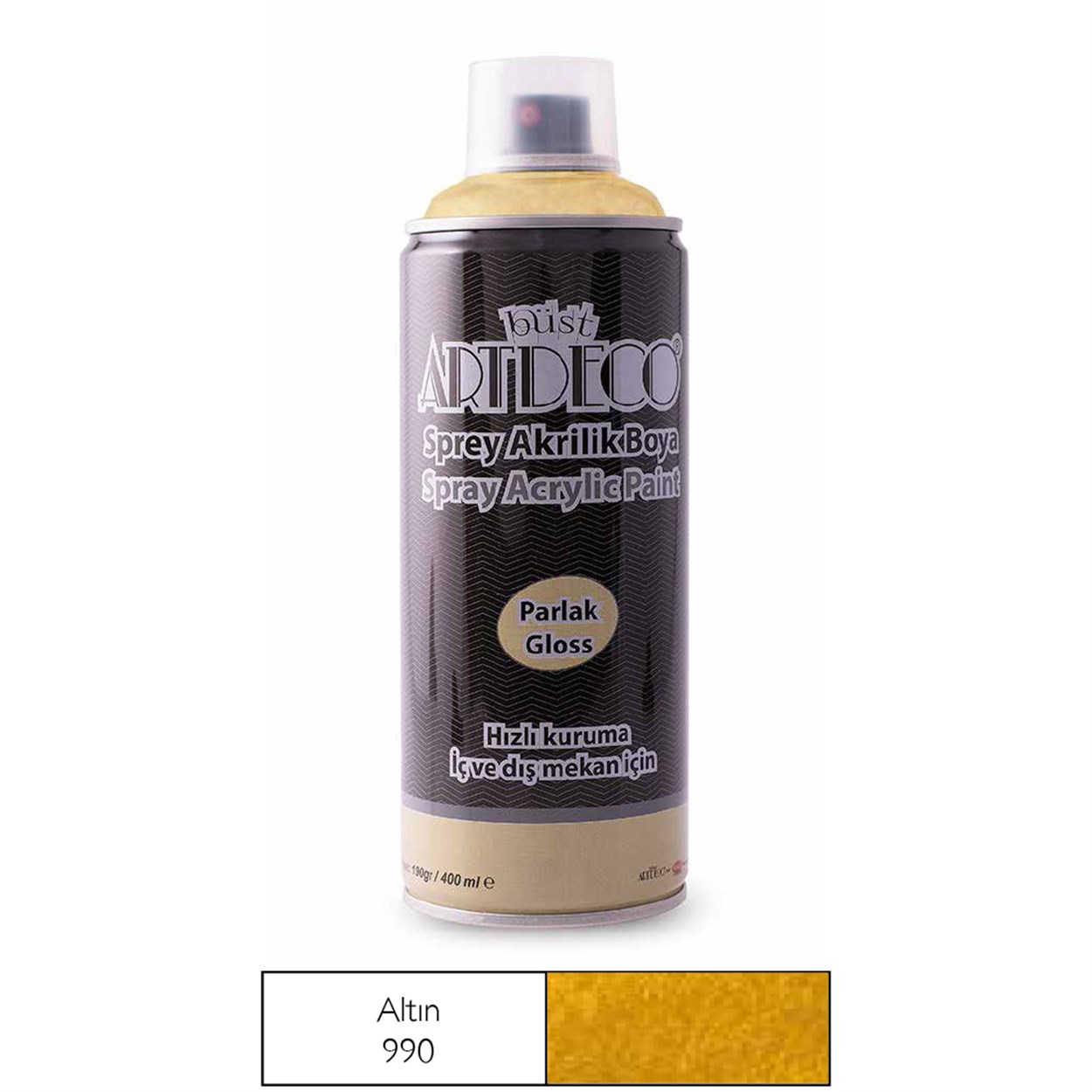 ARTDECO AKRİLİK SPREY BOYA 400 ML ALTIN 990