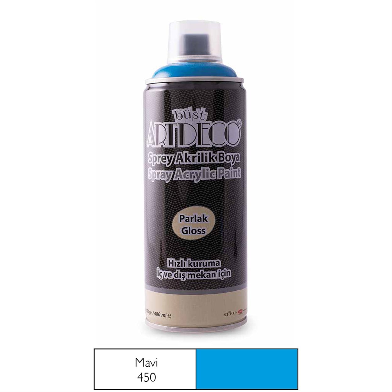 ARTDECO AKRİLİK SPREY BOYA 400 ML MAVİ 450