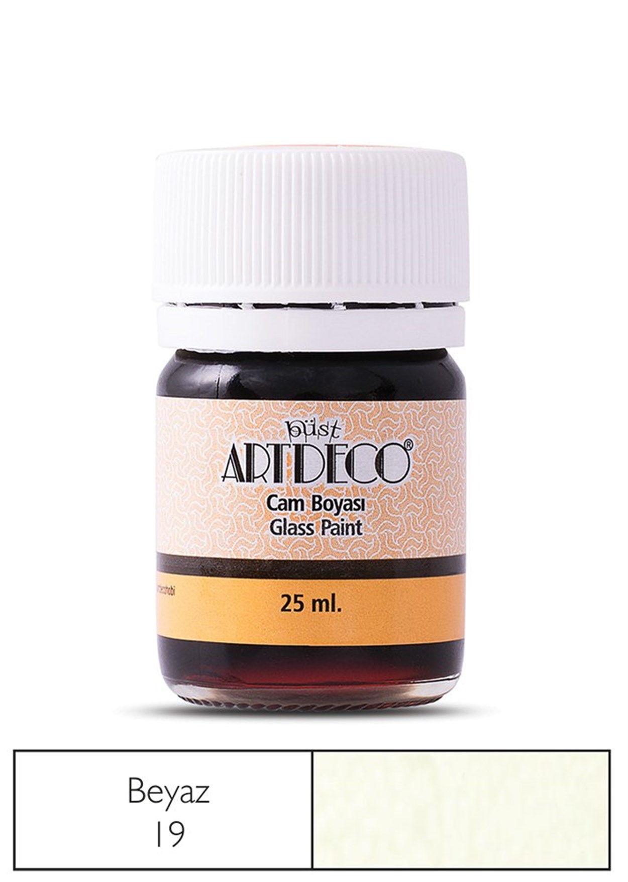 Artdeco Cam Boyası 25ml Beyaz 19