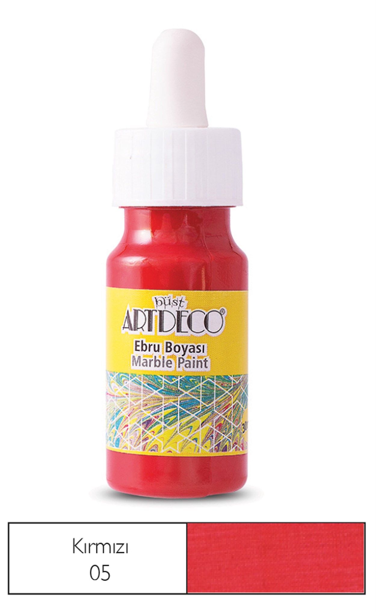 Artdeco Ebru Boyası 30ml Kırmızı 05
