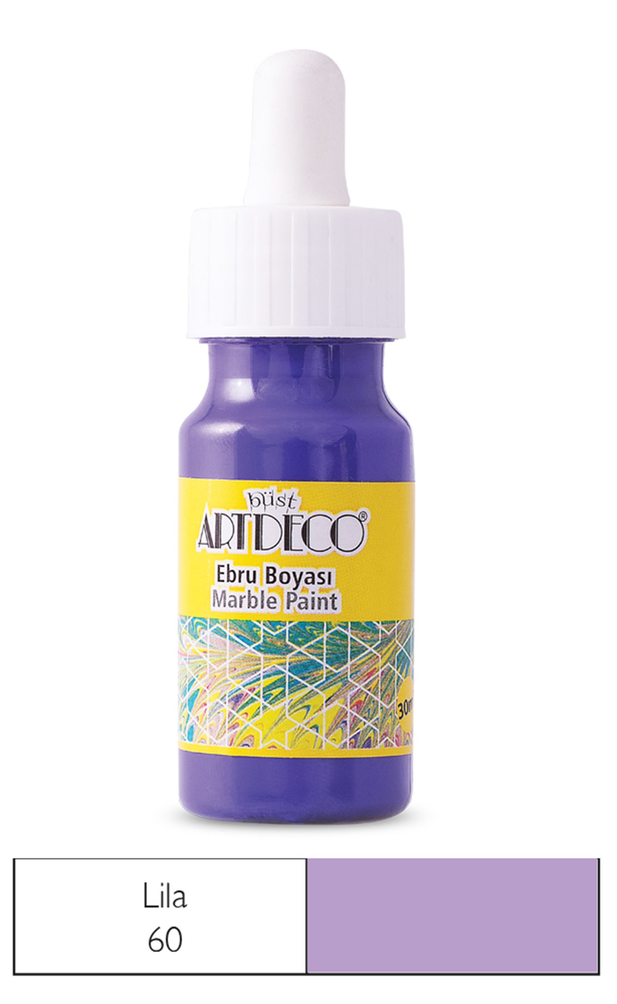 Artdeco Ebru Boyası 30ml Lila 60