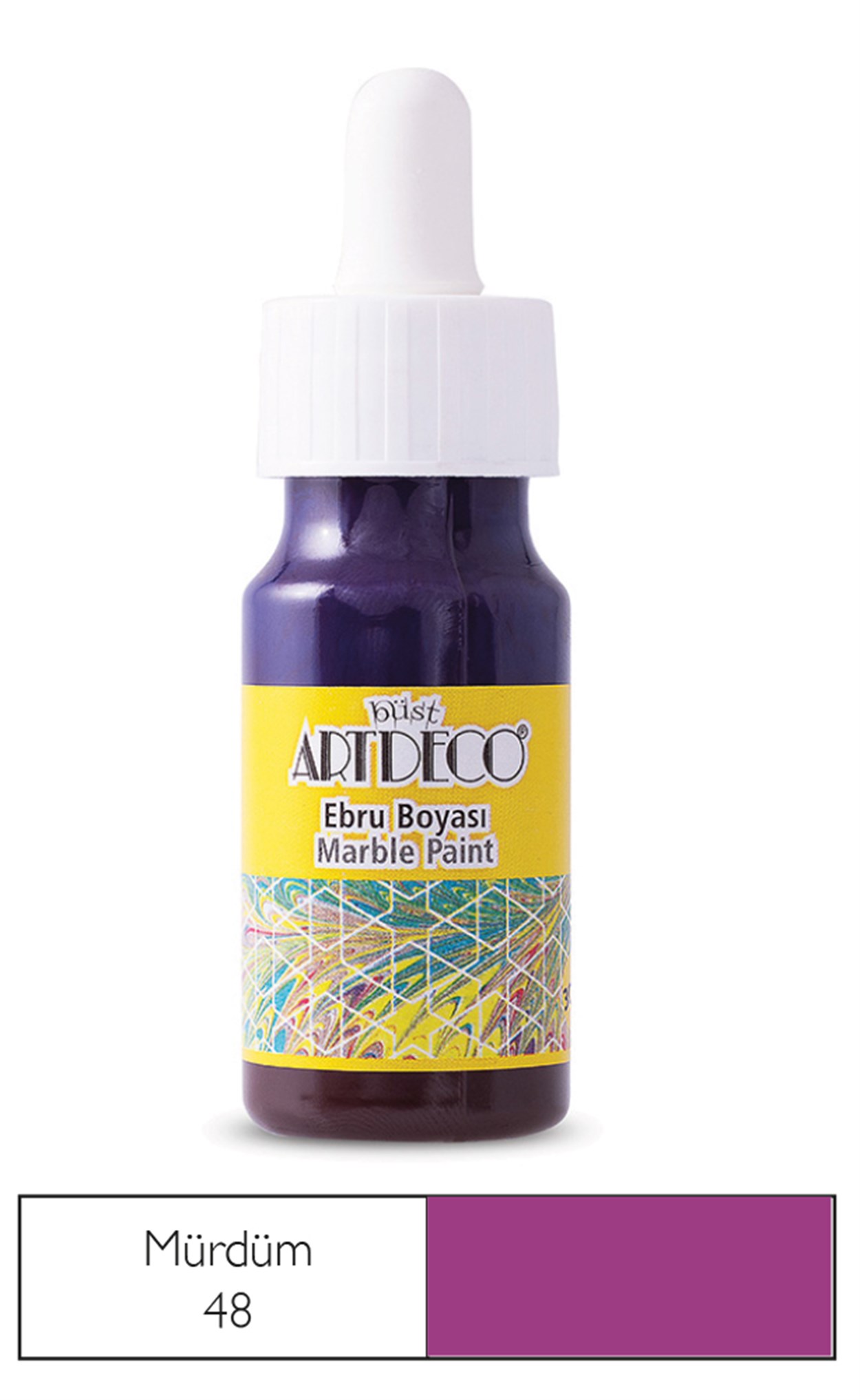 Artdeco Ebru Boyası 30ml Mürdüm 48