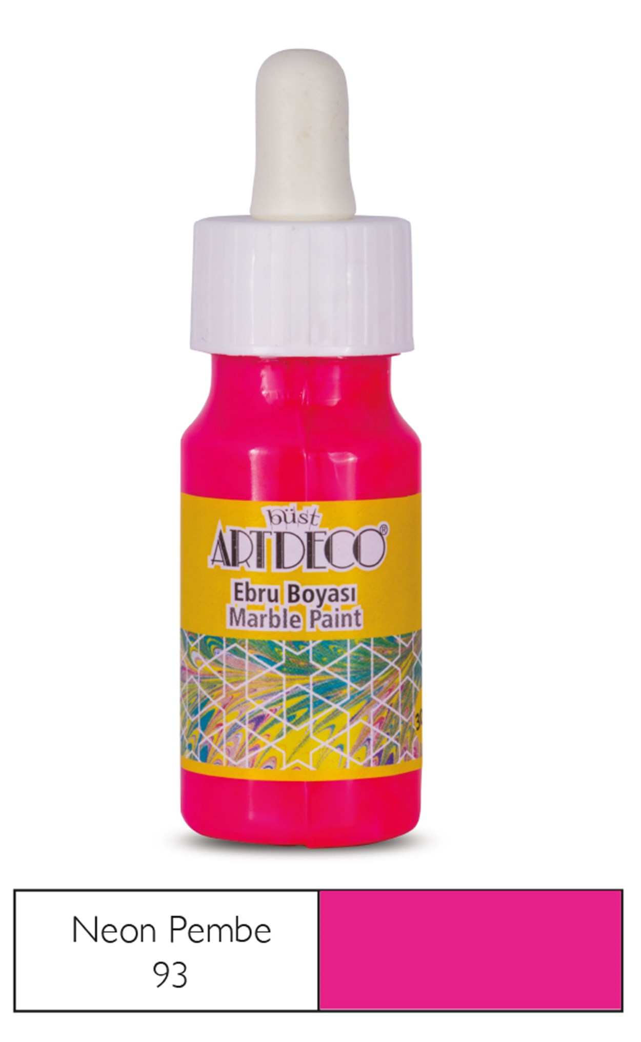Artdeco Ebru Boyası 30ml Neon Pembe 93