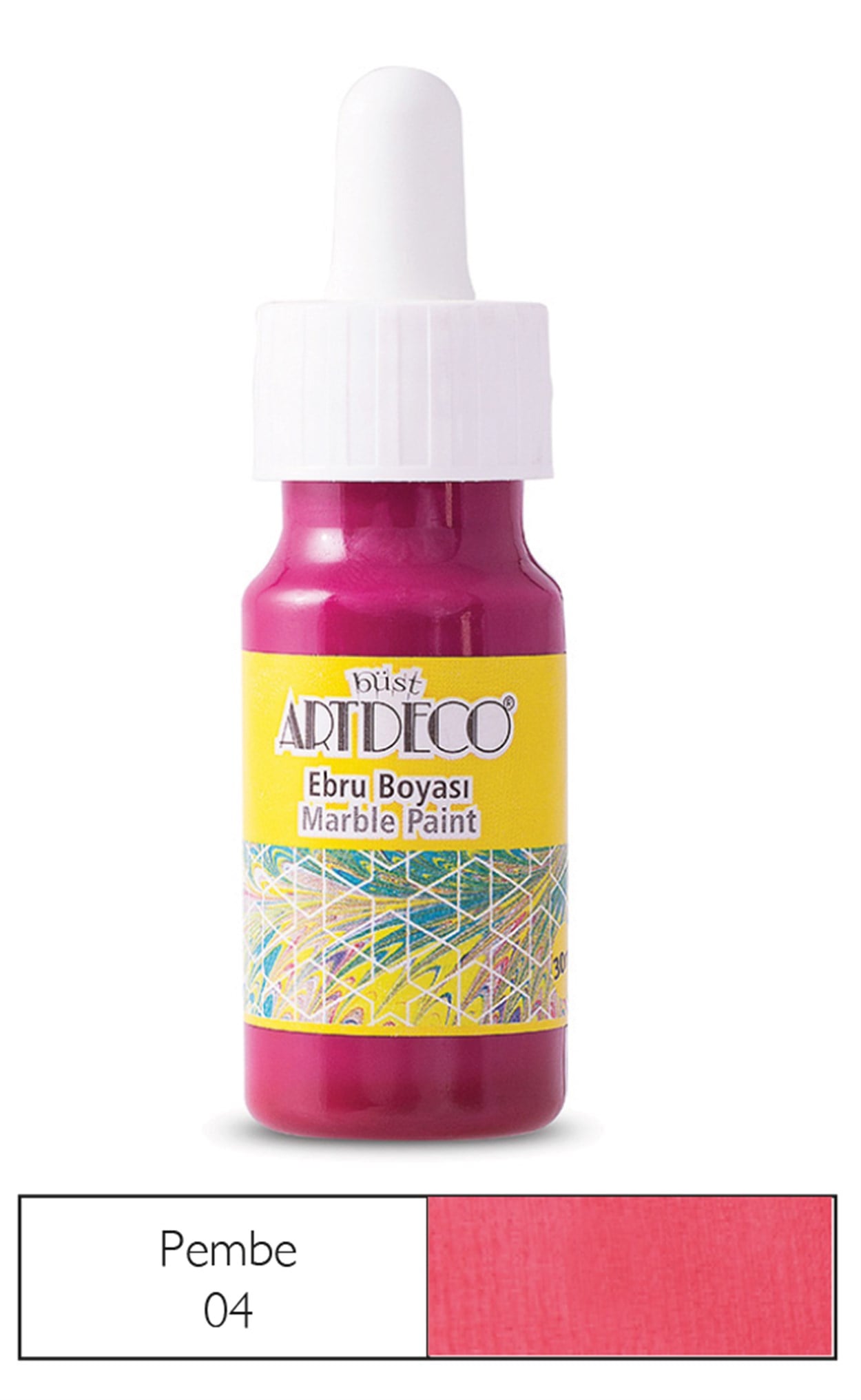 Artdeco Ebru Boyası 30ml Pembe 04