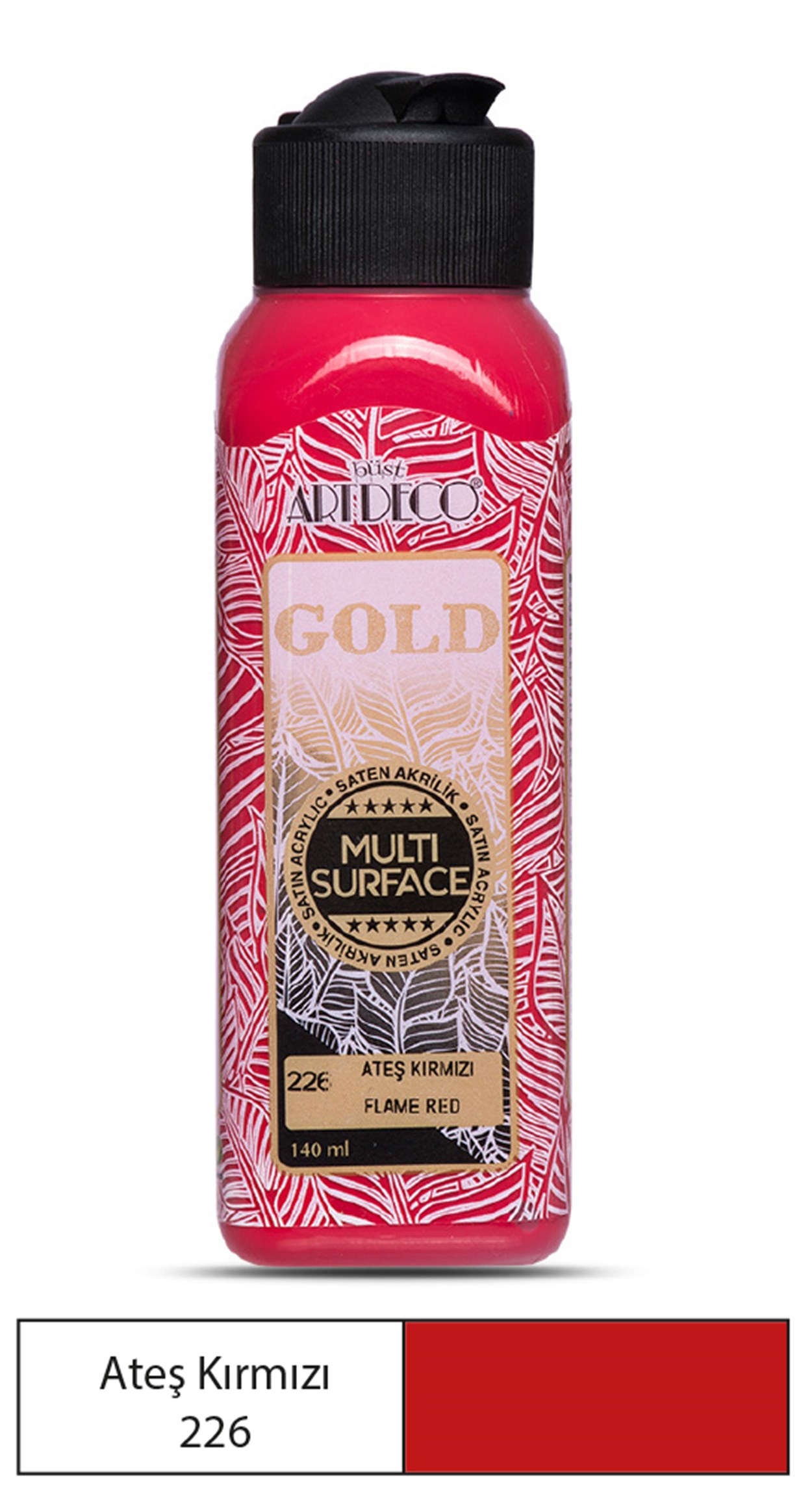 Artdeco Gold Akrilik Boya 140ml Ateş Kırmızı 226