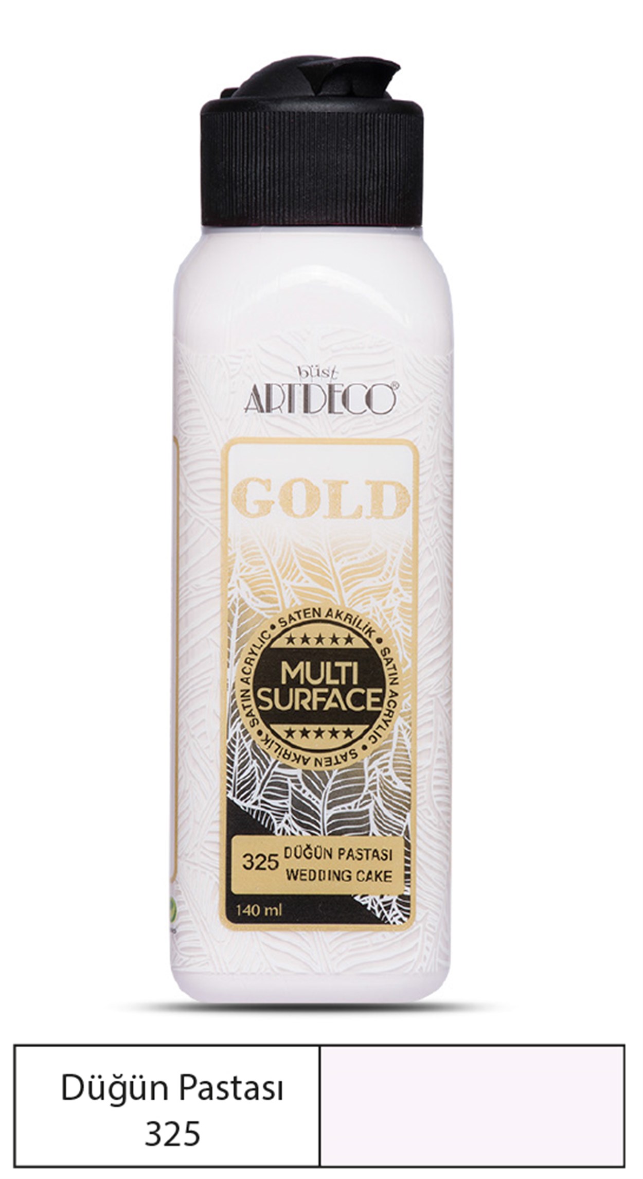 Artdeco Gold Akrilik Boya 140ml Düğün Pastası 325