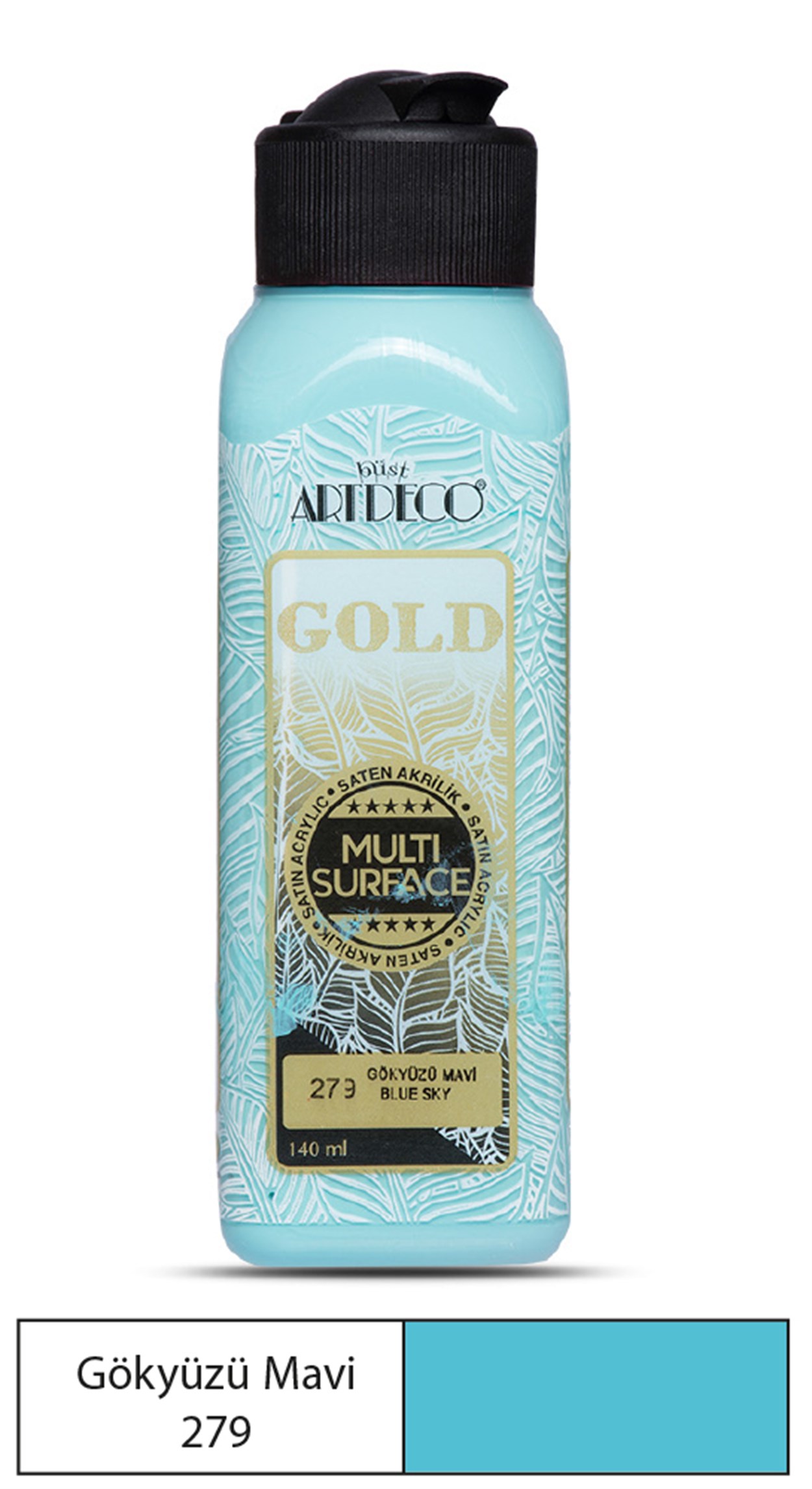 Artdeco Gold Akrilik Boya 140ml Gökyüzü Mavi 279