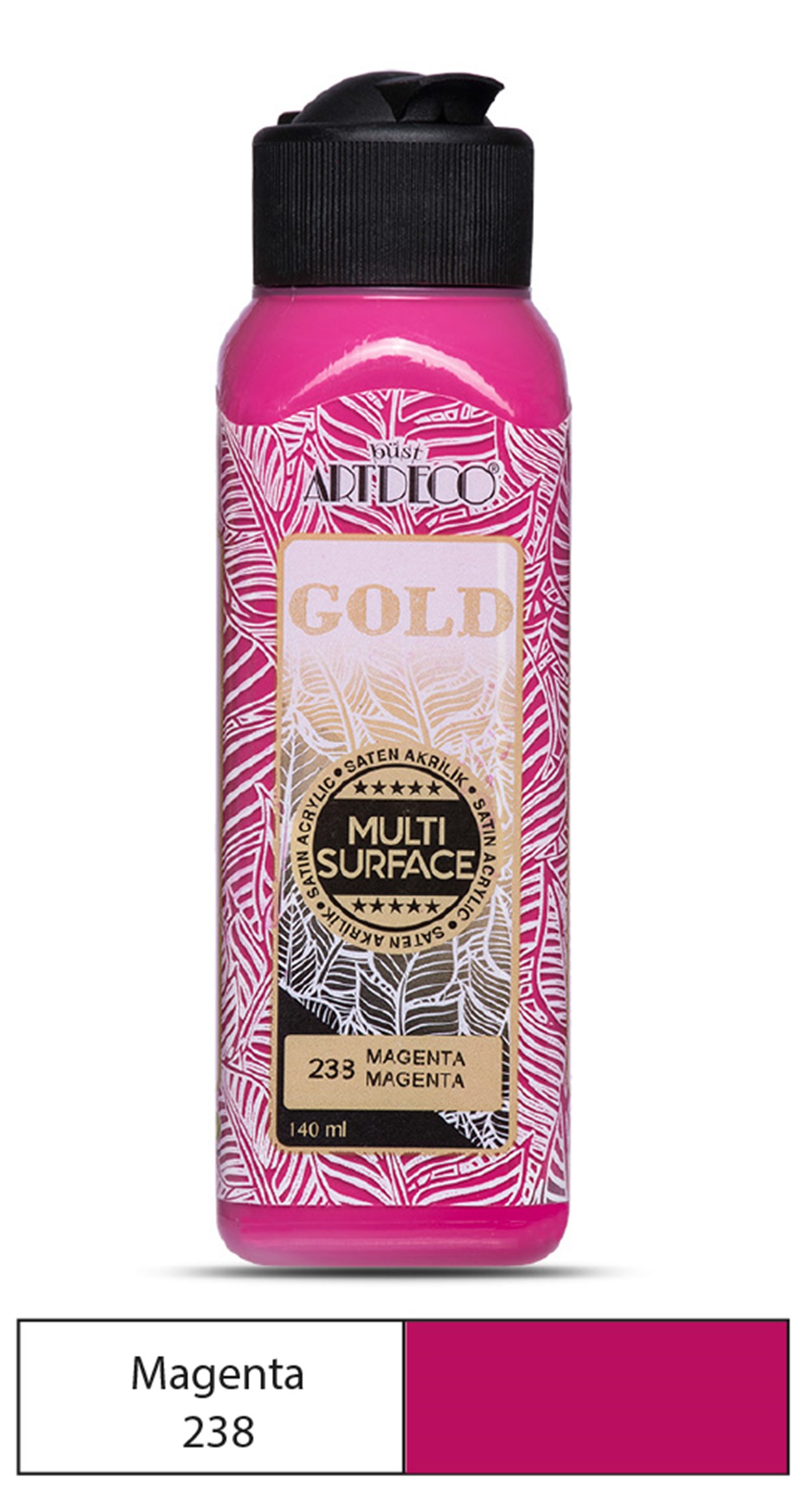 Artdeco Gold Akrilik Boya 140ml Magenta 238