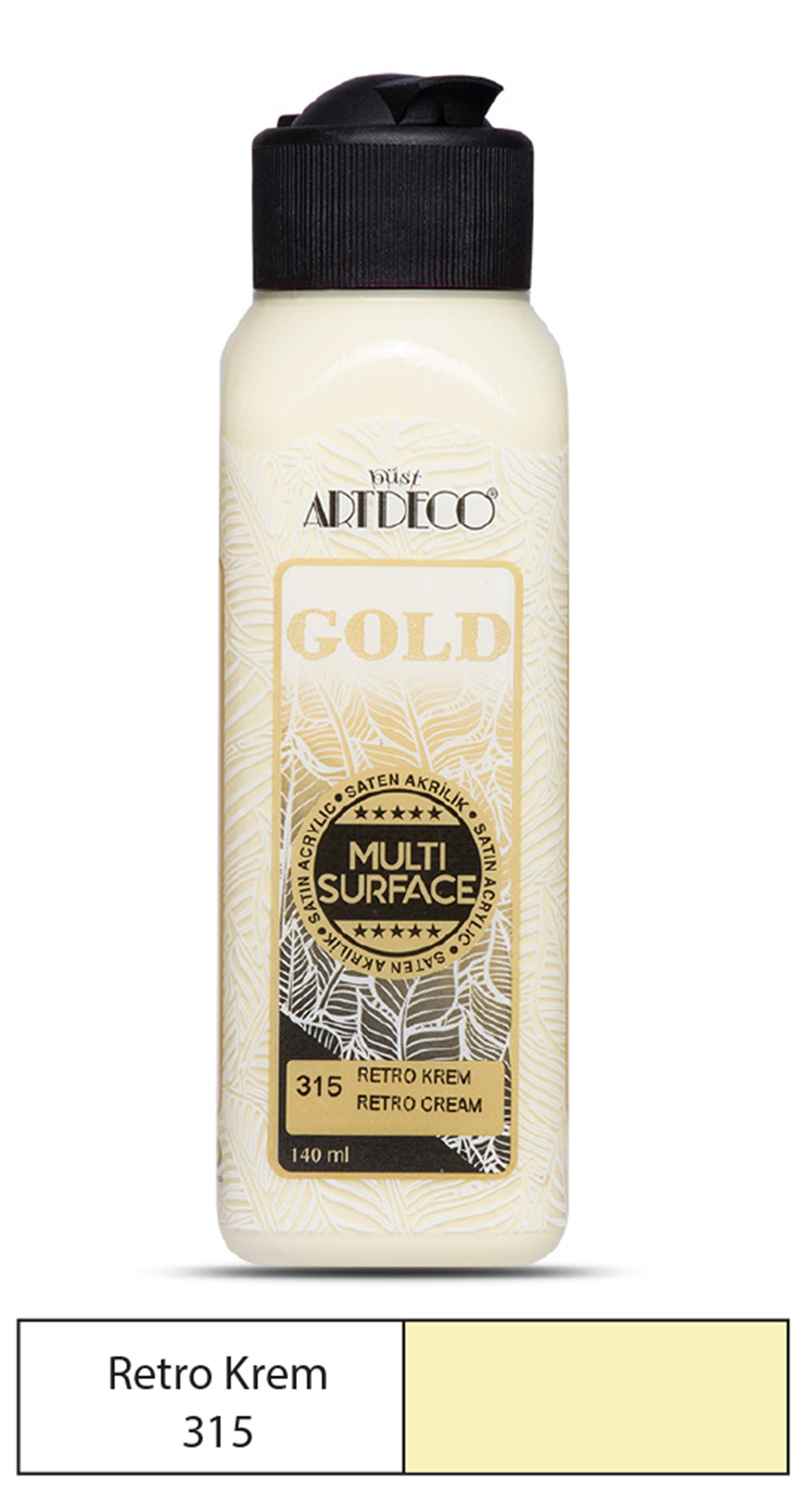 Artdeco Gold Akrilik Boya 140ml Retro Krem 315