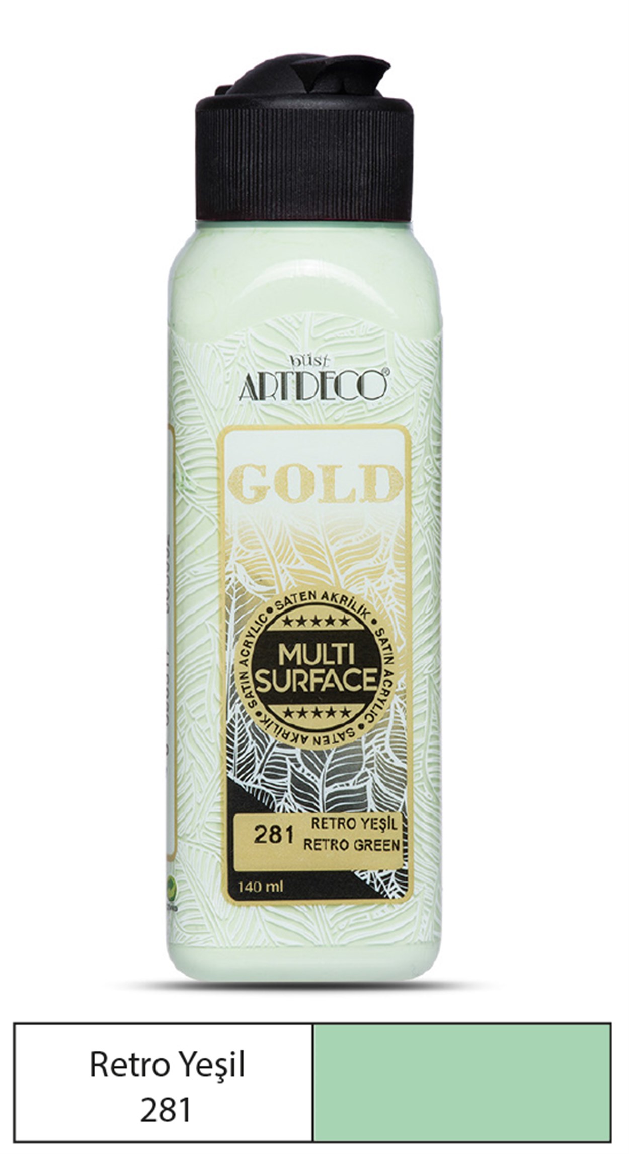 Artdeco Gold Akrilik Boya 140ml Retro Yeşil 281