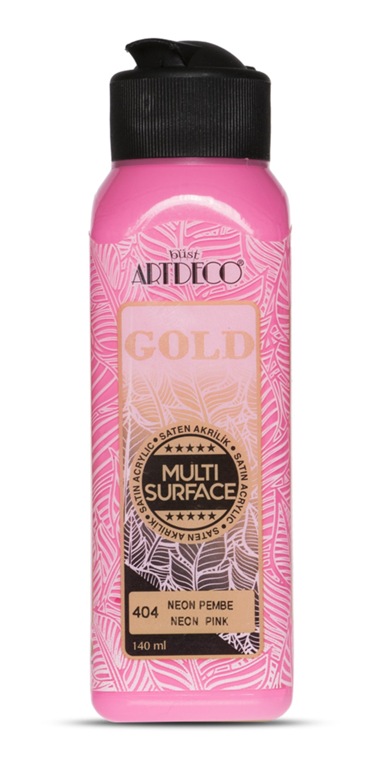 Artdeco Gold Neon Akrilik Boya 140ml N.Pembe 404