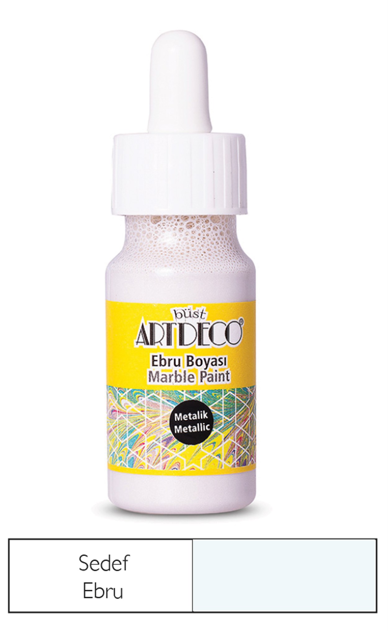 Artdeco Metalik Ebru Boyası 30ml Sedef 20