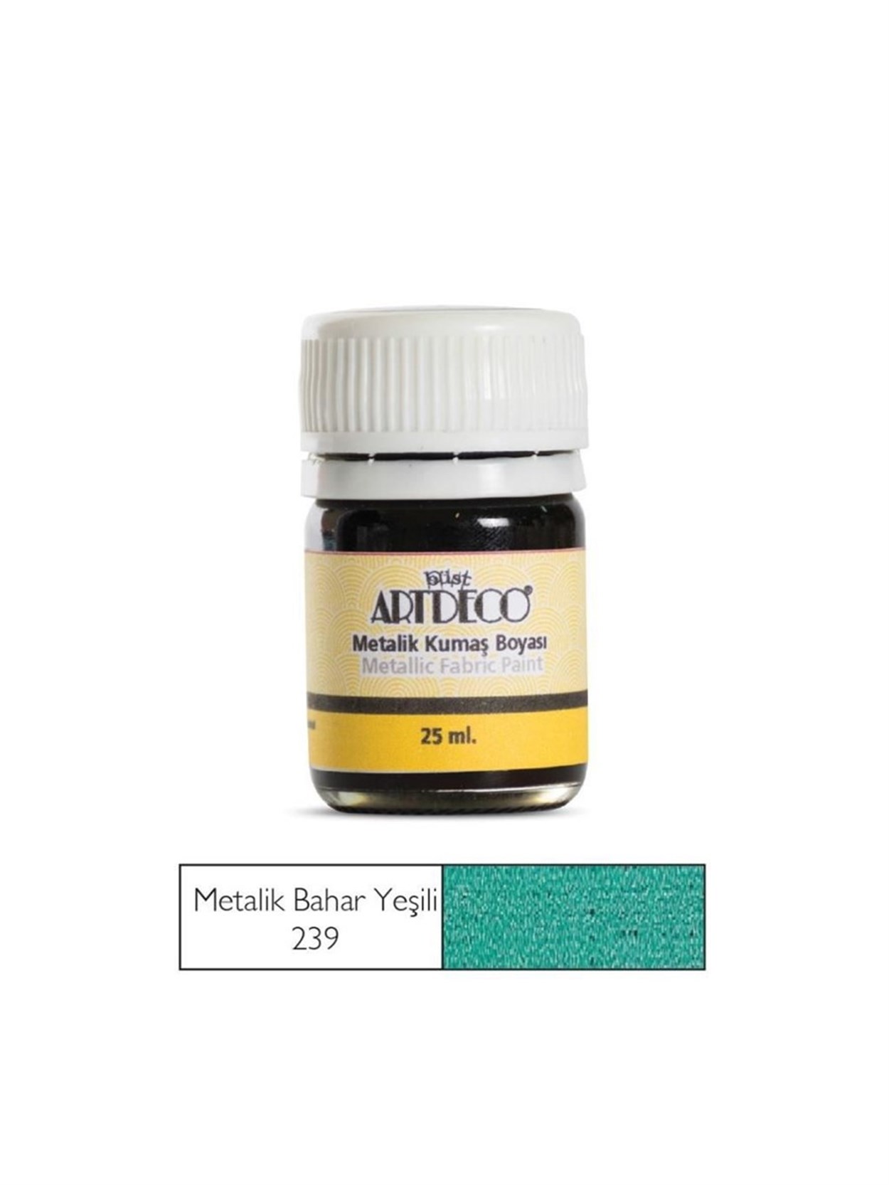 Artdeco Metalik Kumaş Boyası 25ml Bahar Yeşili 239