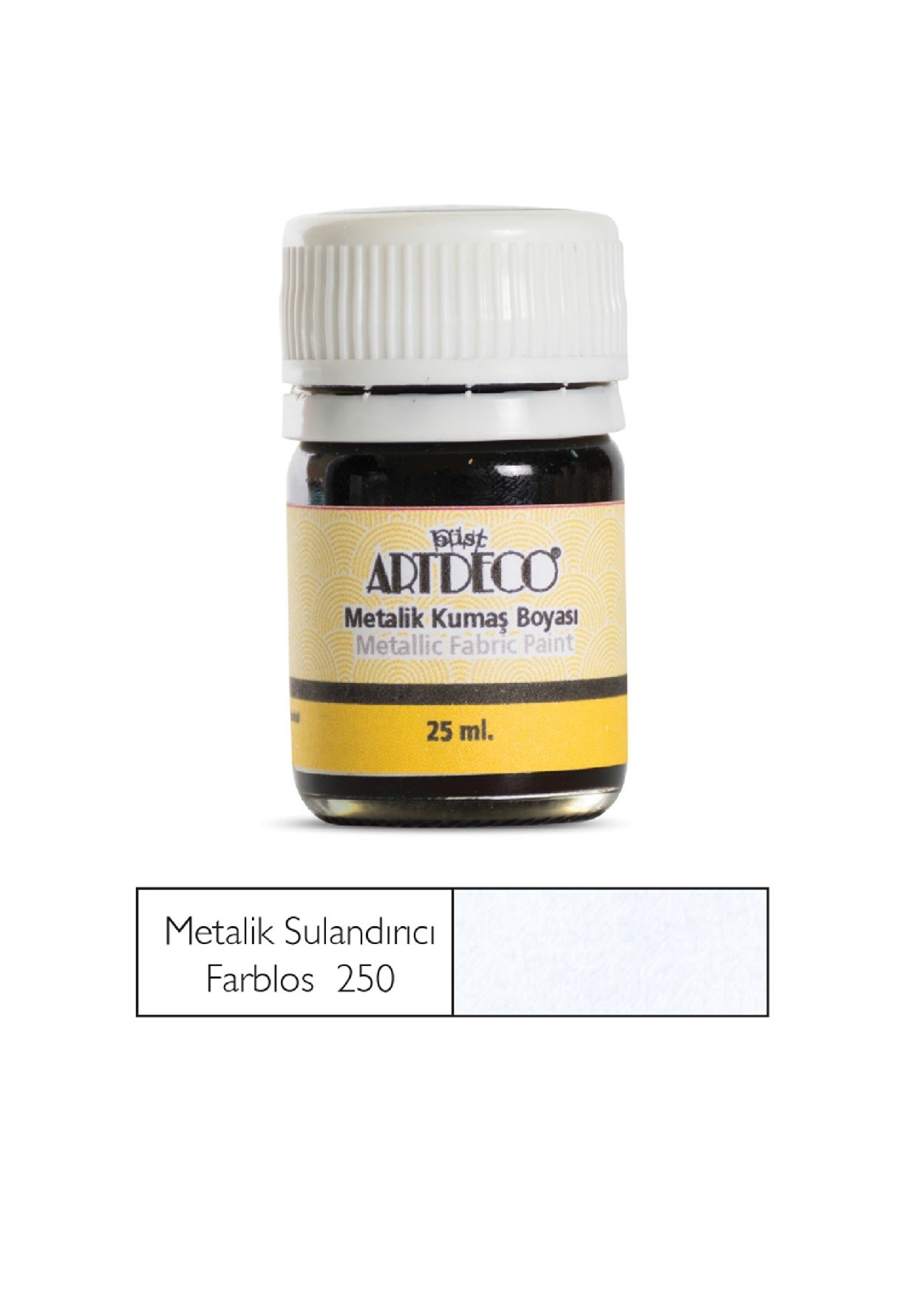 Artdeco Metalik Kumaş Boyası 25ml Farblos 250