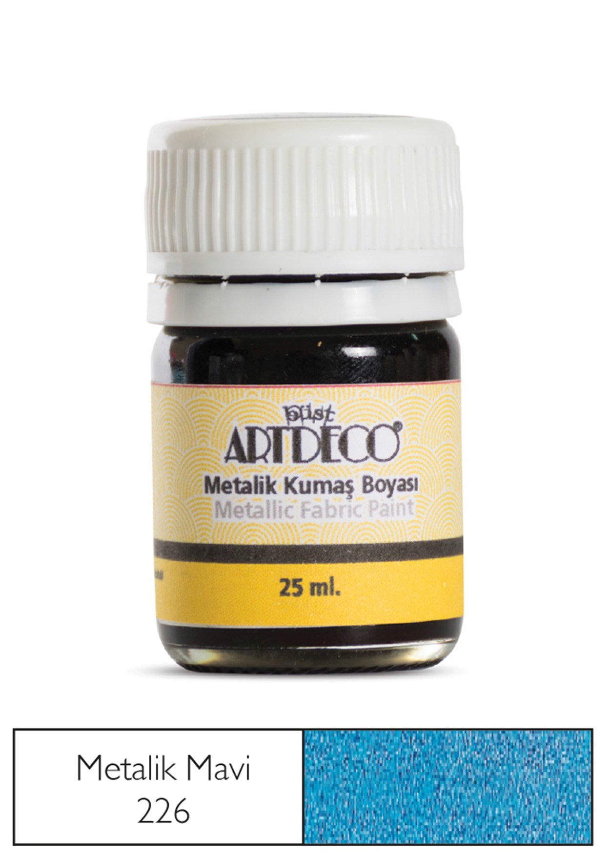 Artdeco Metalik Kumaş Boyası 25ml Kırmızı 225