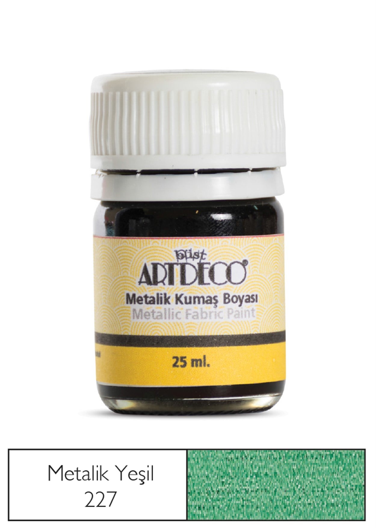 Artdeco Metalik Kumaş Boyası 25ml Yeşil 227