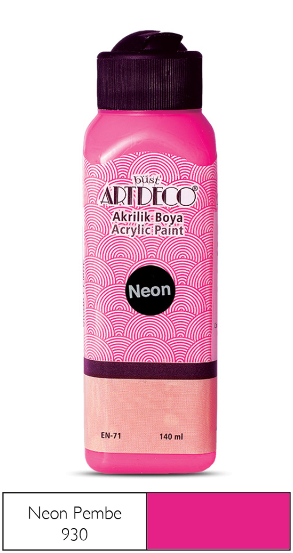 Artdeco Neon Akrilik Boya 140ml N.Pembe 930