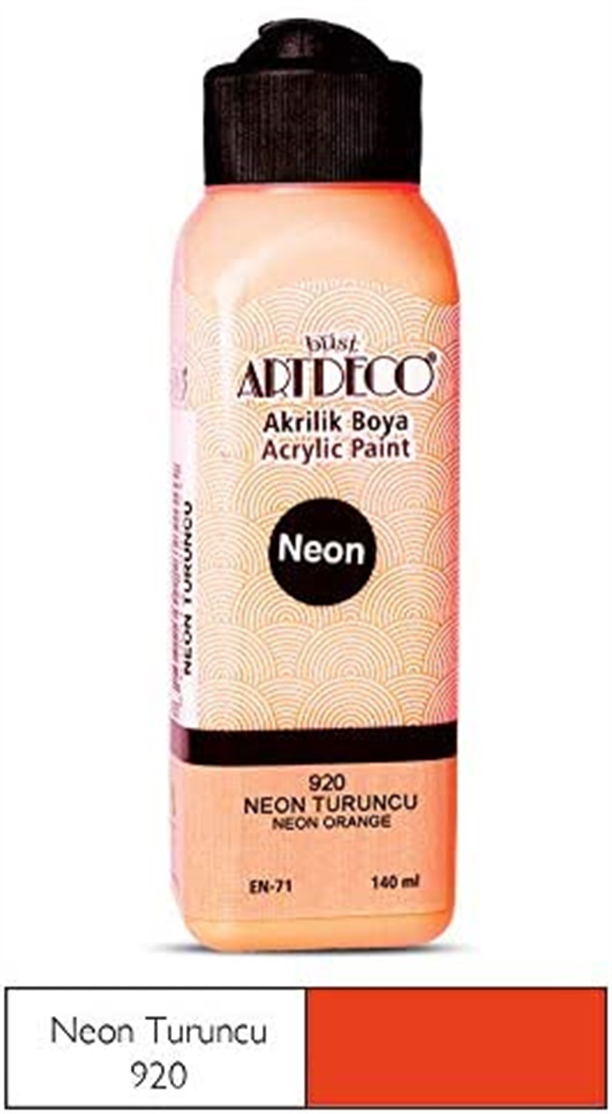 Artdeco Neon Akrilik Boya 140ml N.Turuncu 920