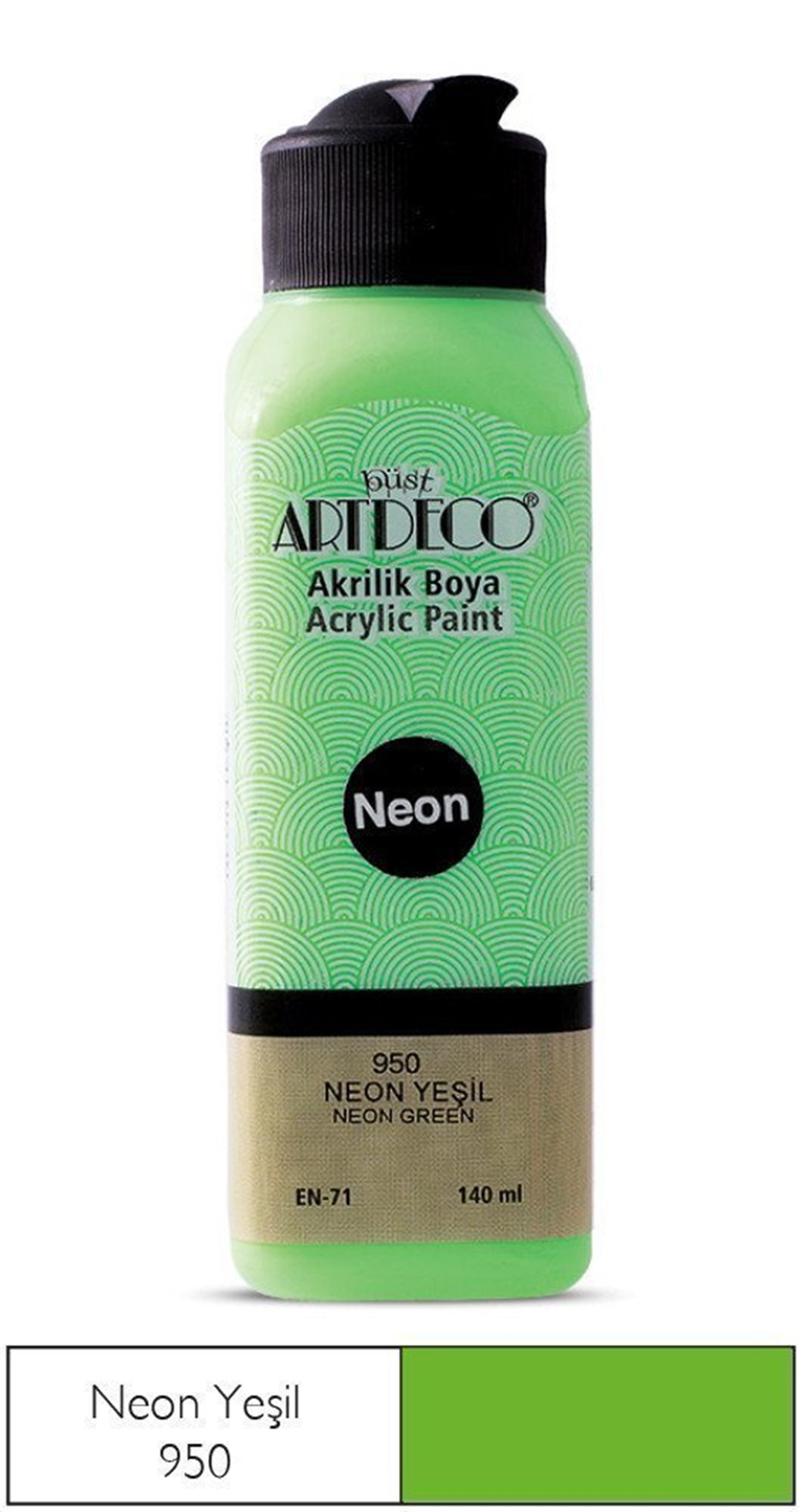 Artdeco Neon Akrilik Boya 140ml N.Yeşil 950