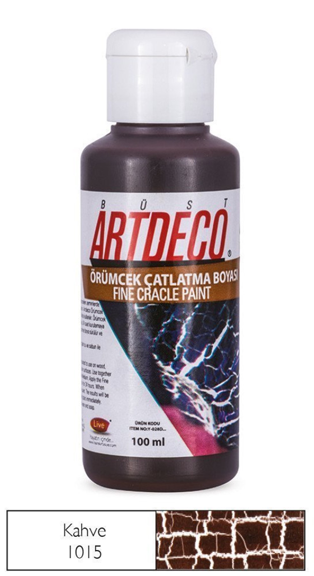 Artdeco Örümcek Çatlatma Boyası 100ml Kahve 1015