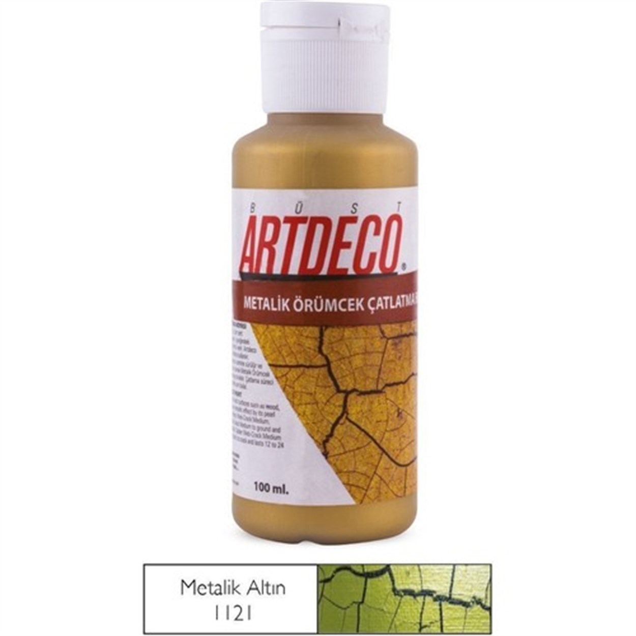 Artdeco Örümcek Çatlatma Boyası 100ml M.Altın 1121