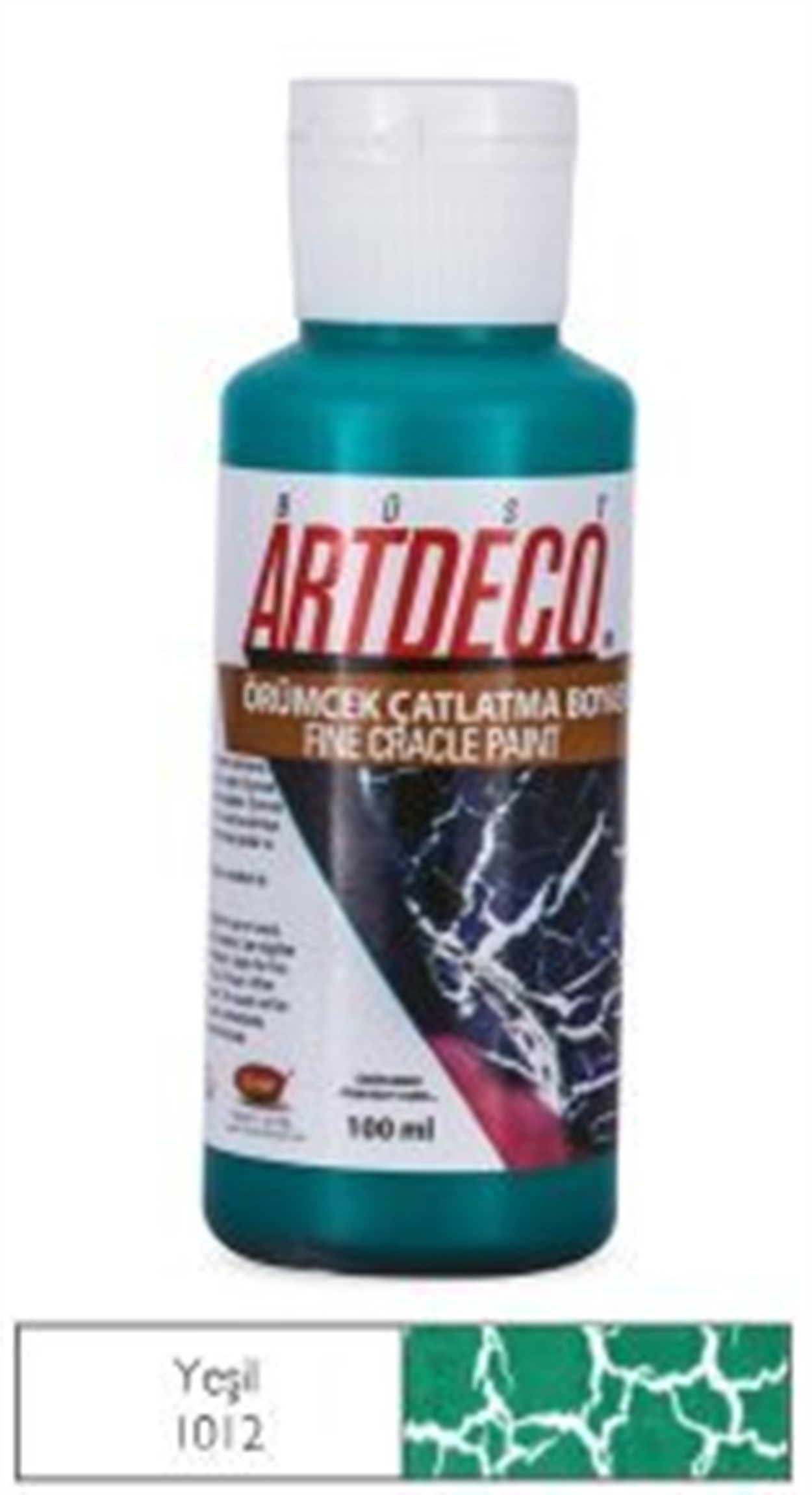 Artdeco Örümcek Çatlatma Boyası 100ml Yeşil 1012