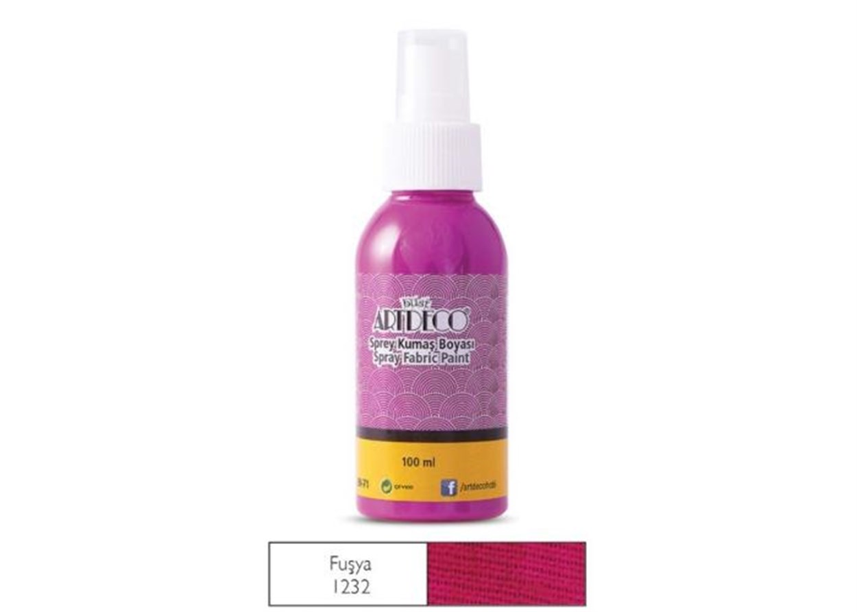 Artdeco Sprey Kumaş Boyası 100ml Fuşya 1232